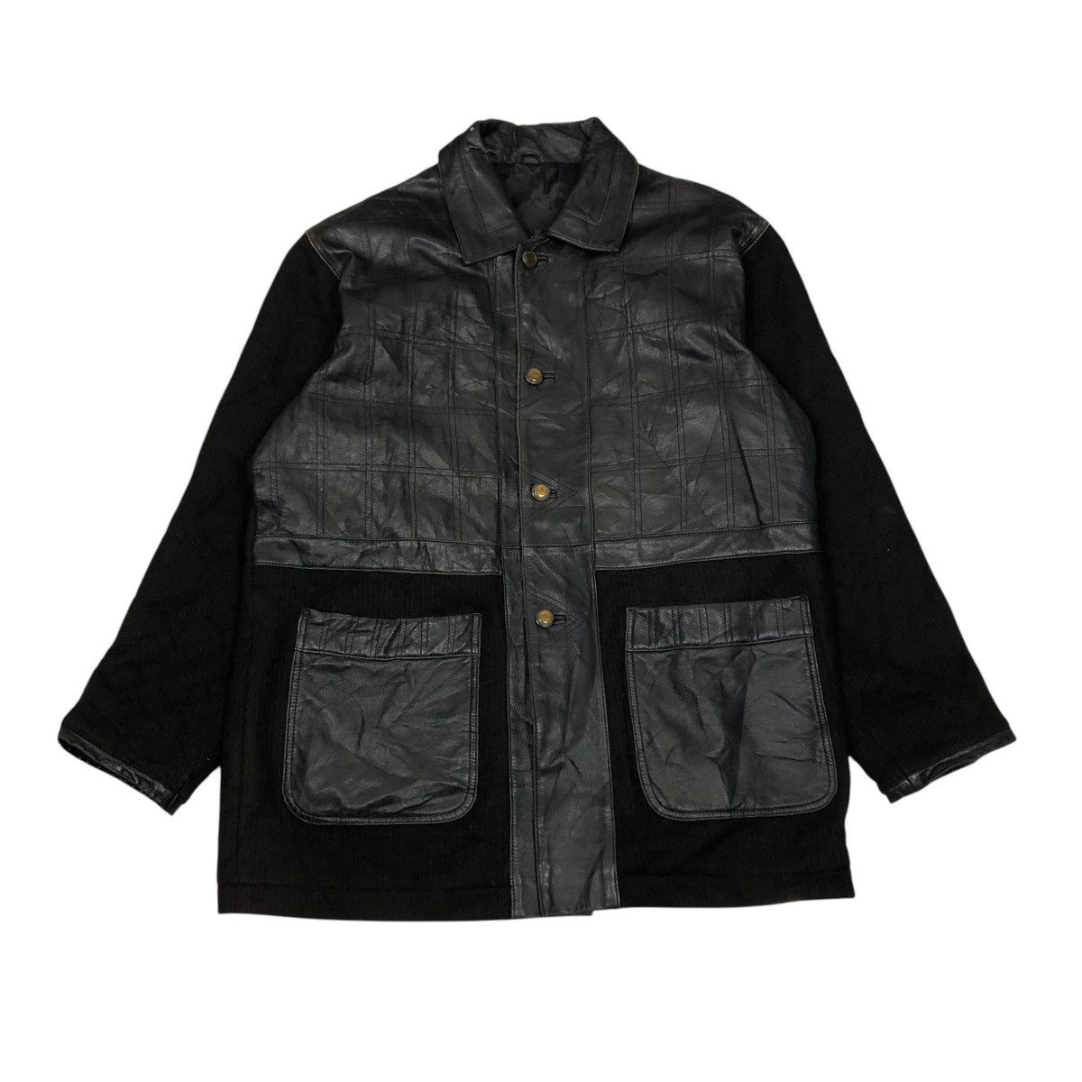 Japanese Brand 🔥VINTAGE BIKER LEATHER JACKET GO & GODON ISSEY MIYAKE Size US M / EU 48-50 / 2 - 1 Thumbnail