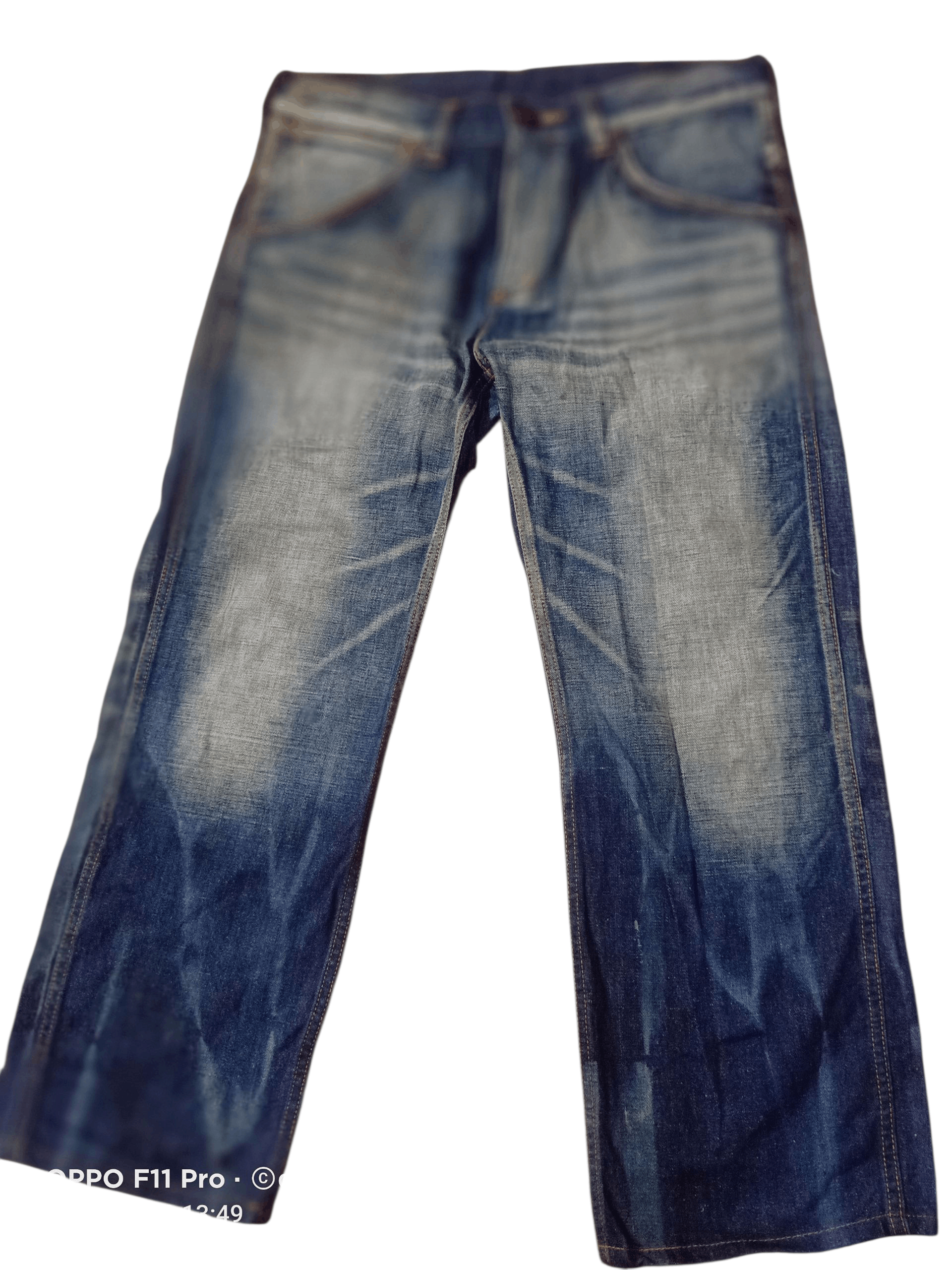 If Six Was Nine 💥Wrangler MudWash BuckleBack Denim 35X25💥 Size US 35 - 4 Thumbnail