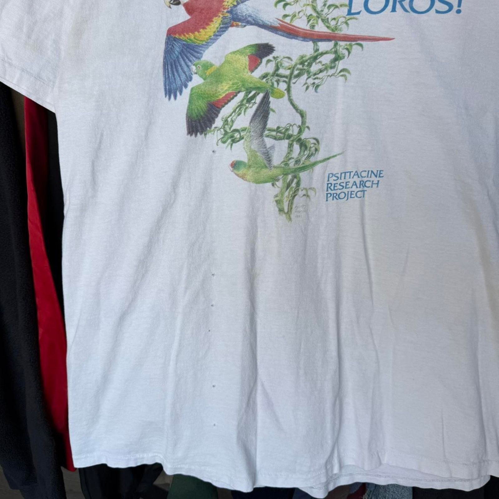 Other Vintage 90s Psittacine Research Project Nature T-Shirt Size US XL / EU 56 / 4 - 4 Thumbnail