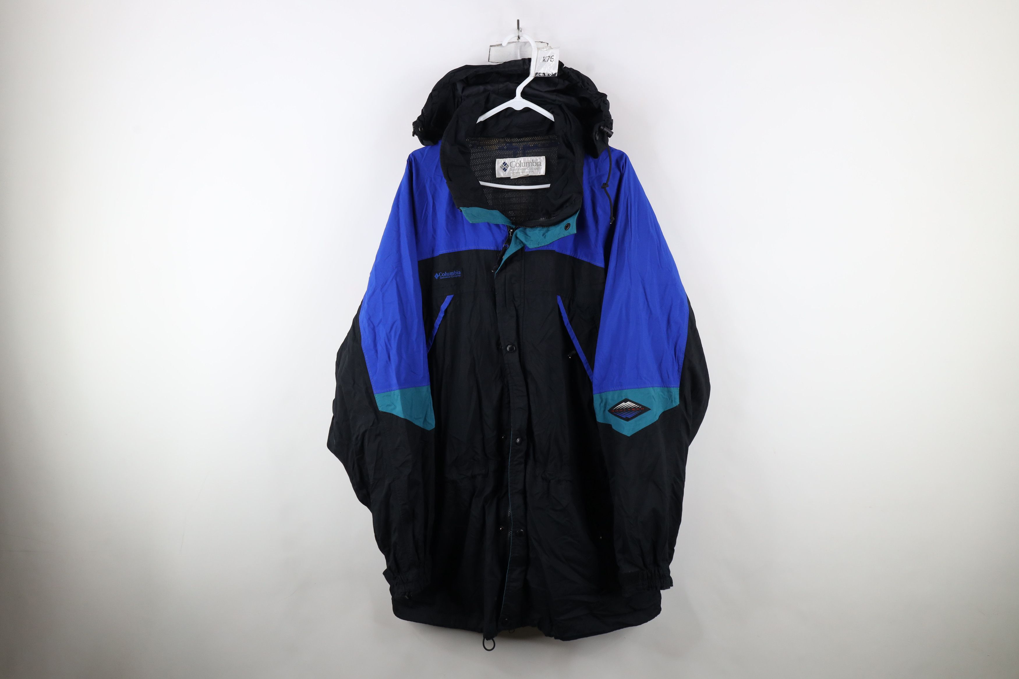 Columbia × Vintage Vintage 90s Columbia Spell Out Hooded Parka Jacket Size US XL / EU 56 / 4 - 1 Thumbnail