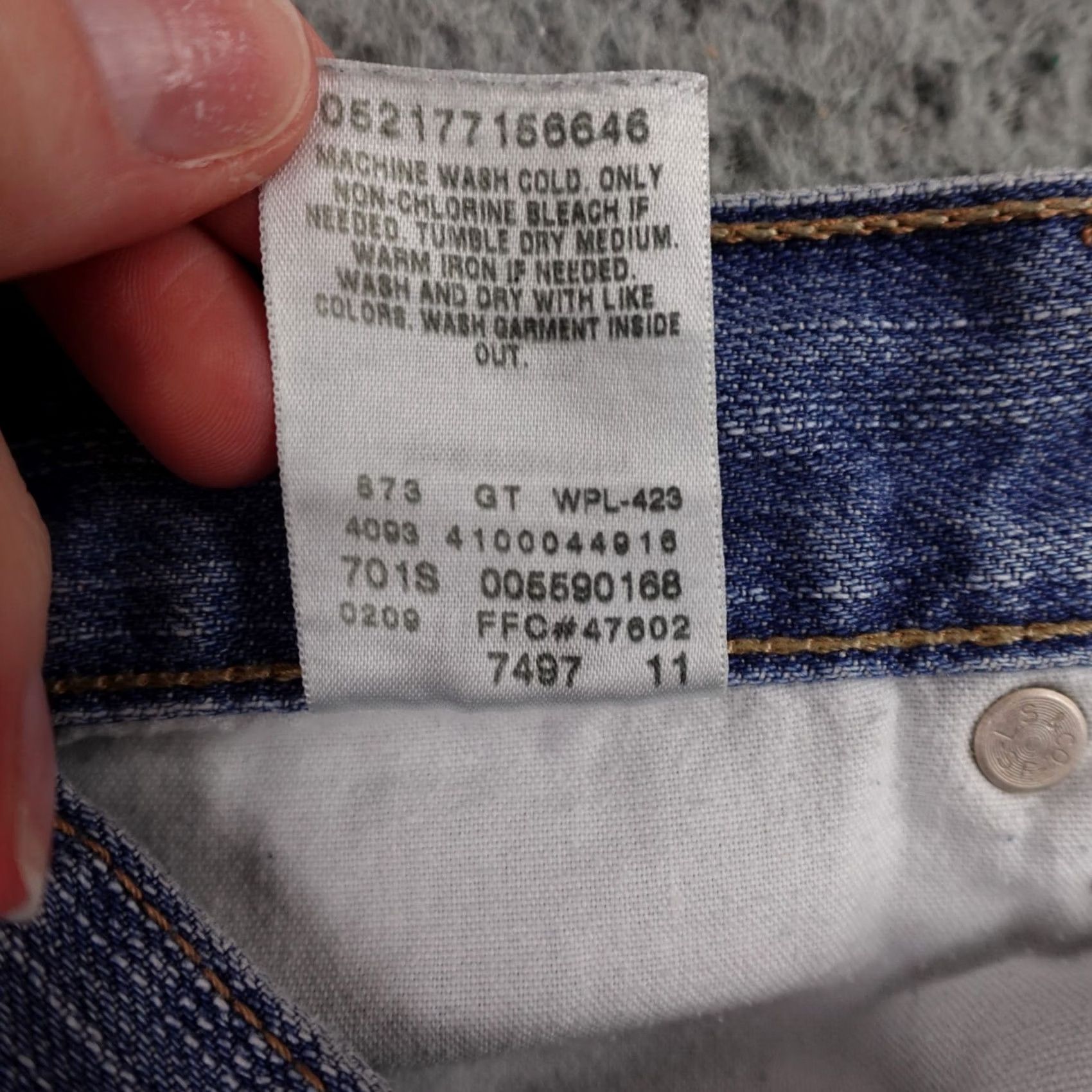Levi's Levi's 559 Jeans Mens 38x32 Blue Denim Light Wash Relaxed Straight Loose Baggy Size US 38 / EU 54 - 5 Thumbnail