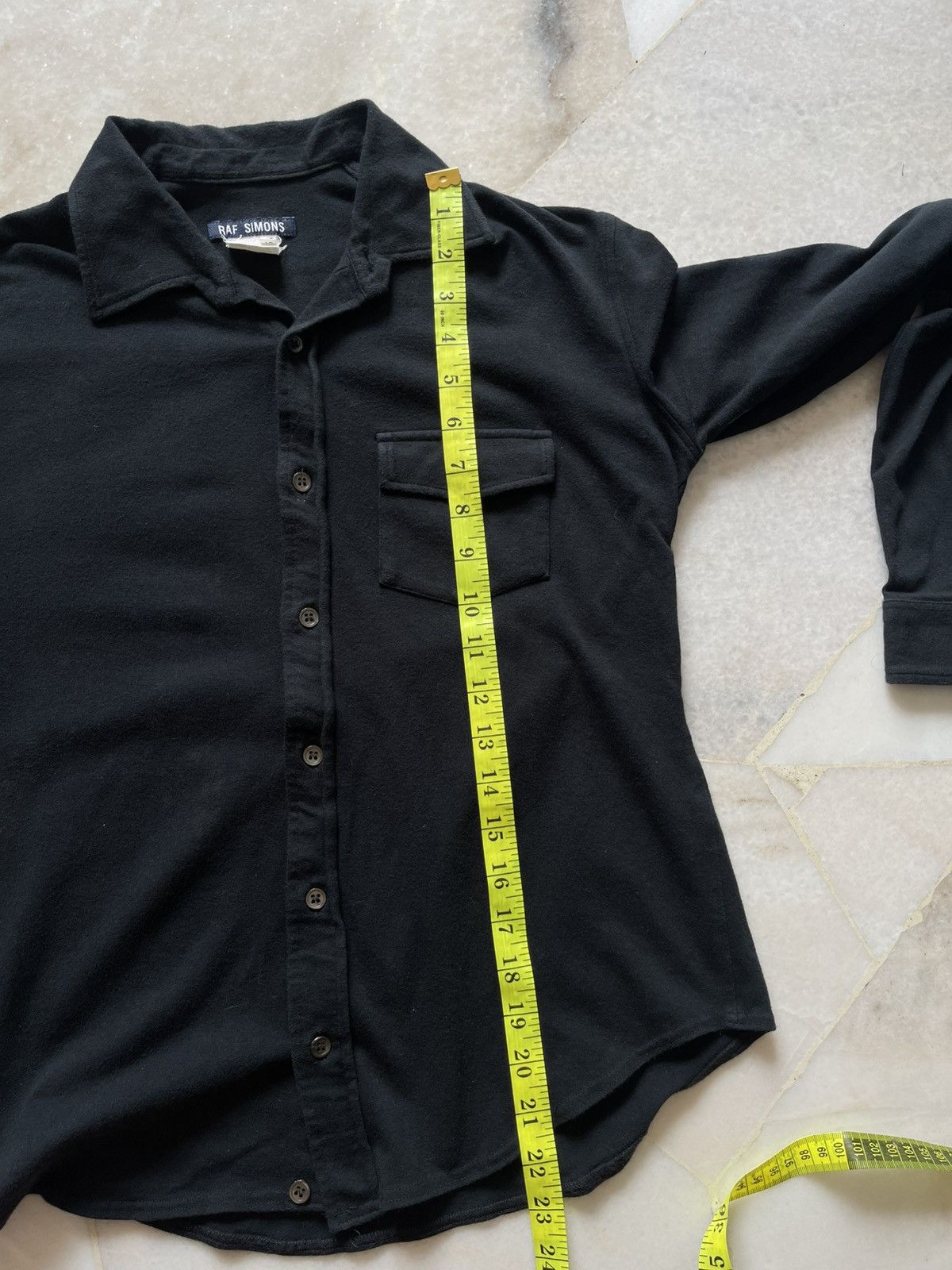 Raf Simons 1998 Raf Simons Single Pocket Long Sleeve Polo Size US S / EU 44-46 / 1 - 9 Thumbnail