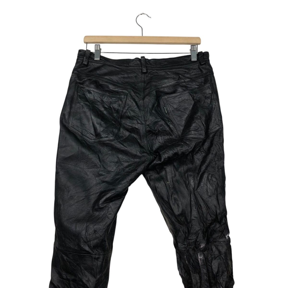 Japanese Brand Vintage Genuine Leather Pants Union Made C'emen IsseyMiyake Size US 34 / EU 50 - 11 Thumbnail