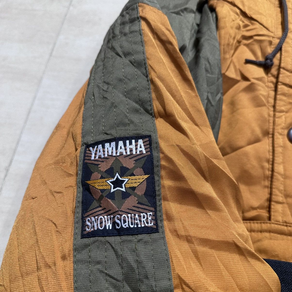 Yamaha Vintage YAMAHA SNOW SQUARE SKIS Bomber Hooded Jacket Size US M / EU 48-50 / 2 - 12 Thumbnail