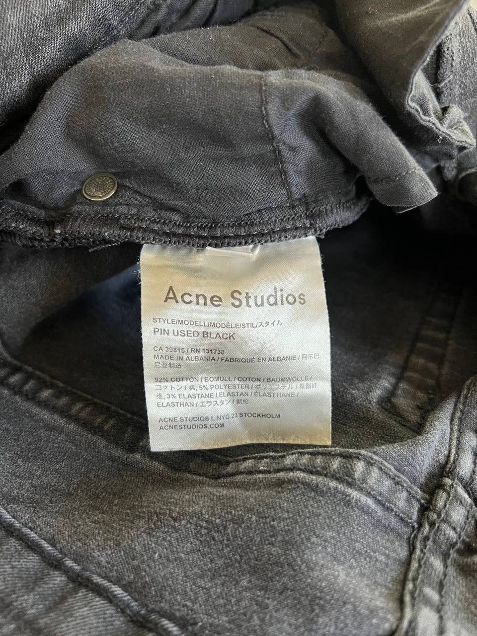 Acne Studios Acne Studios Pin Used Black denim 32/34 Size US 32 / EU 48 - 6 Thumbnail