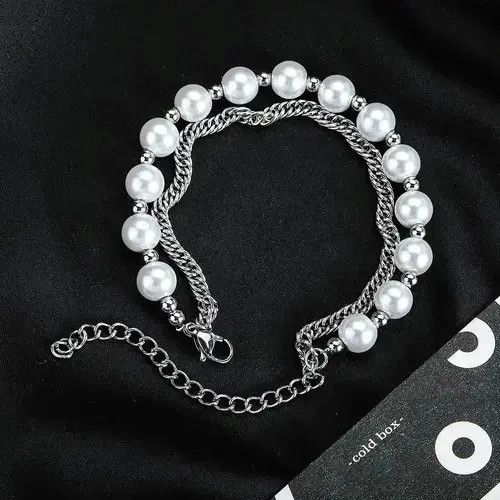 Vintage Creative Imitation Pearl Bracelet Size ONE SIZE - 3 Thumbnail
