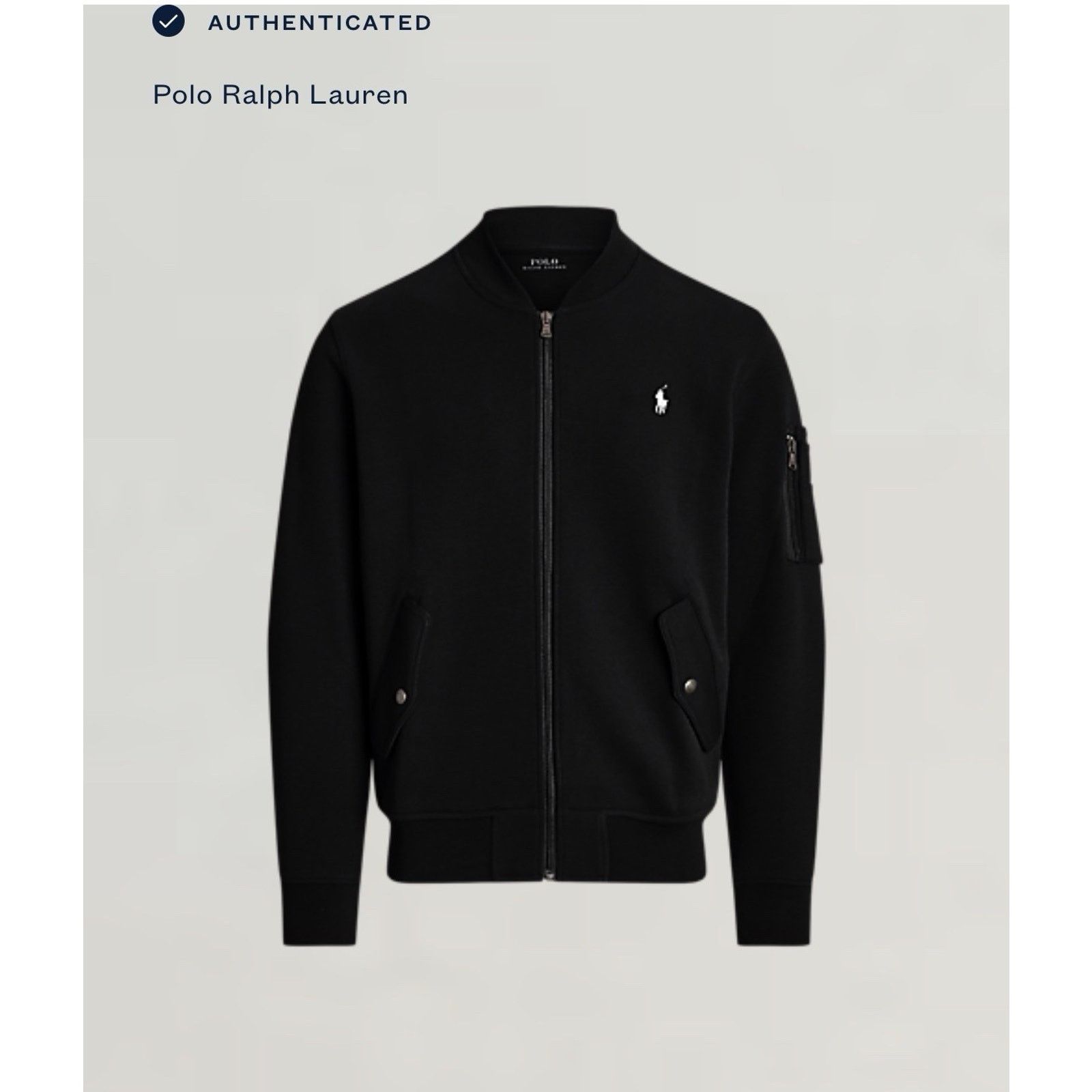 Ralph Lauren NWT Polo Ralph Lauren Men Double Knit Bomber Jacket Black Size US S / EU 44-46 / 1 - 4 Thumbnail