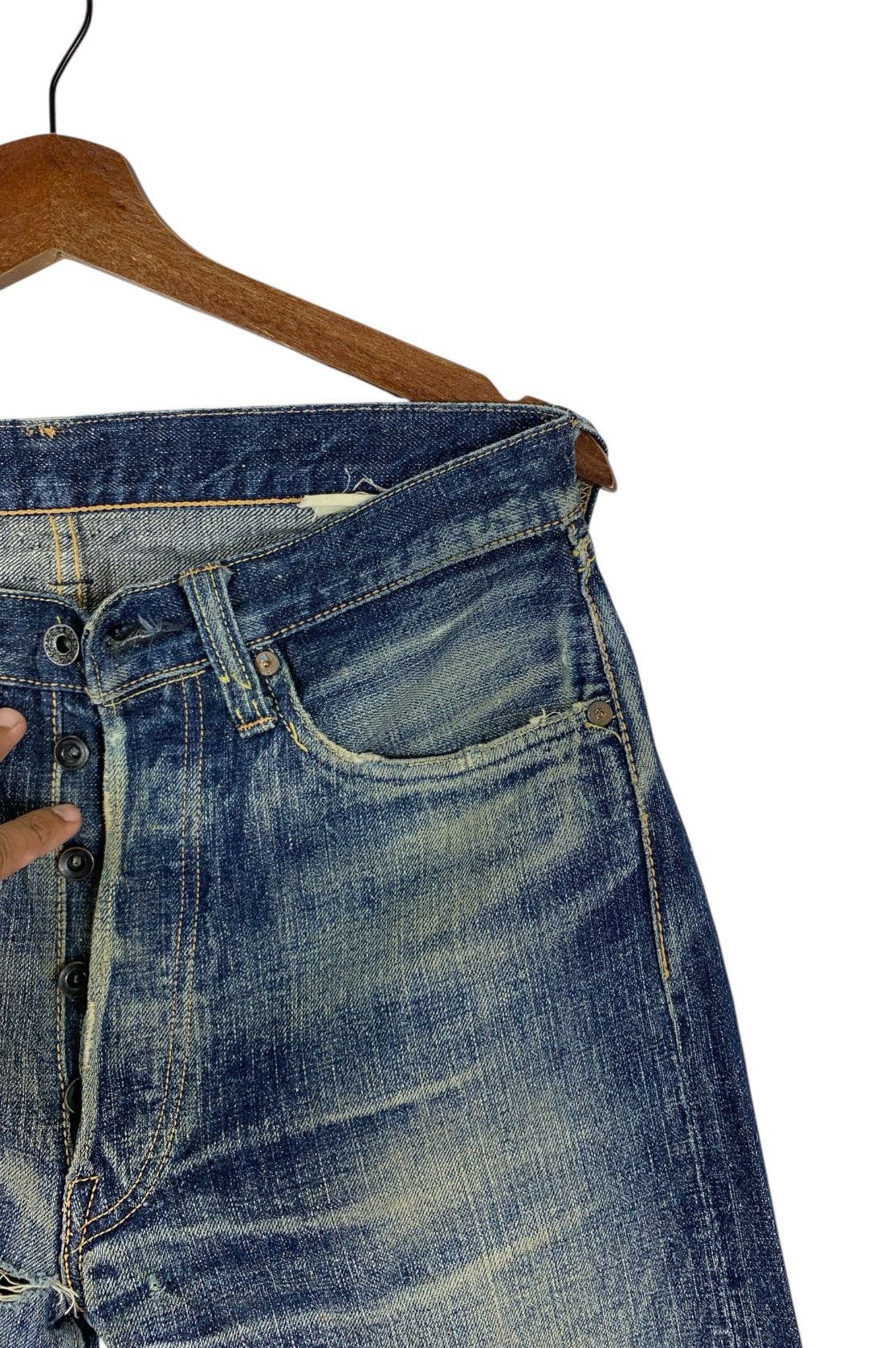 Sugar Cane VINTAGE SUGARCANE DISTRESSED SELVEDGE JEANS MEN Size US 30 / EU 46 - 10 Thumbnail