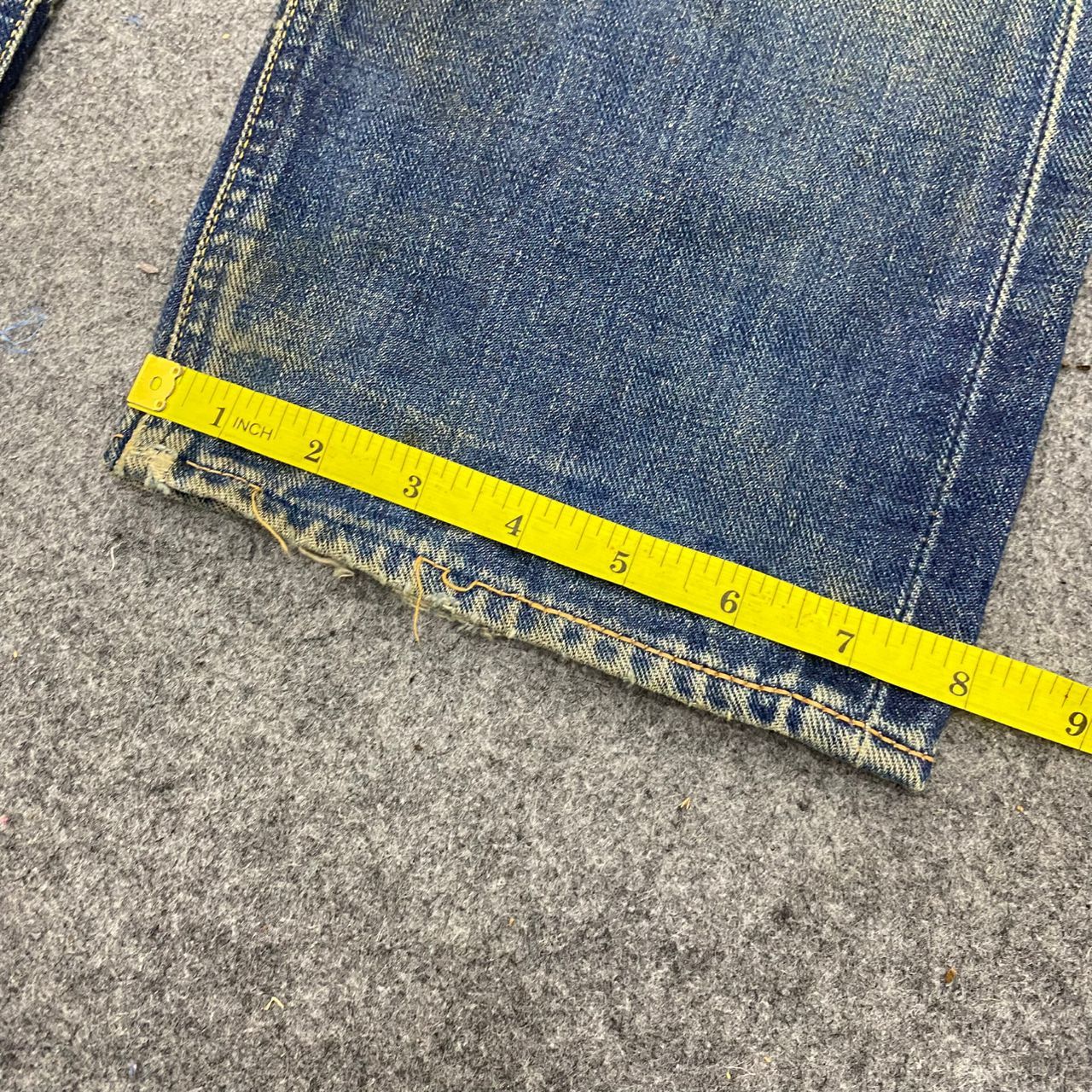 Evisu 💥Best Offer💥Vintage Evis Cowboy Selvegde Distressed Denim Size US 31 - 6 Thumbnail
