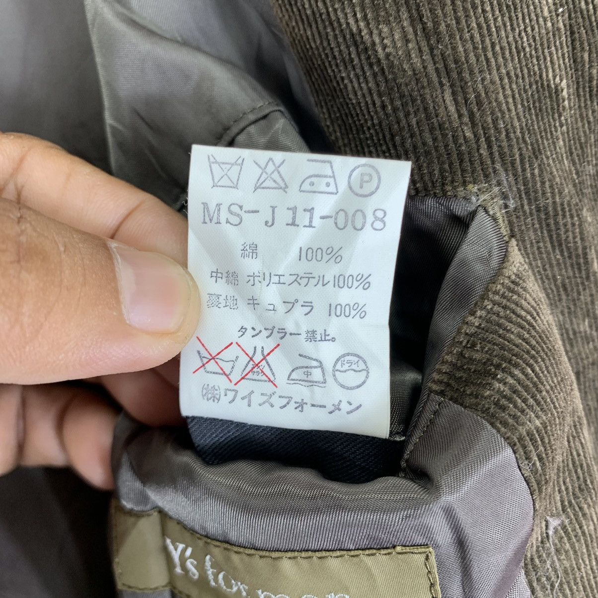 Y's for Men × Yohji Yamamoto 🔥🔥 Y’s For Mens Yohji Yamamoto Corduroy Coat Size US S / EU 44-46 / 1 - 11 Thumbnail