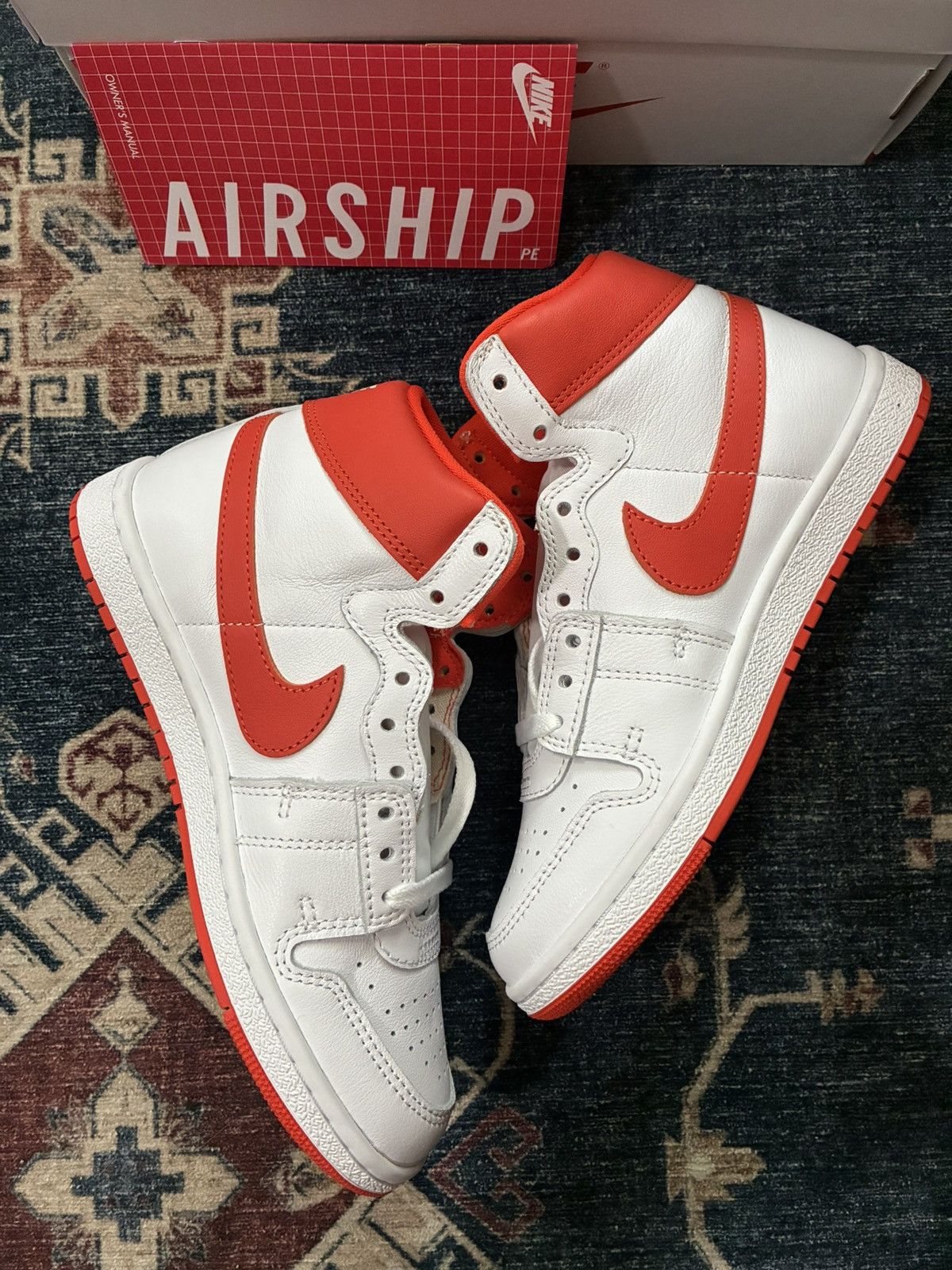 Jordan Brand Nike Jordan Air Ship PE Orange SKU DX4976-181 Brand New Size US 6 / EU 39 - 3 Thumbnail