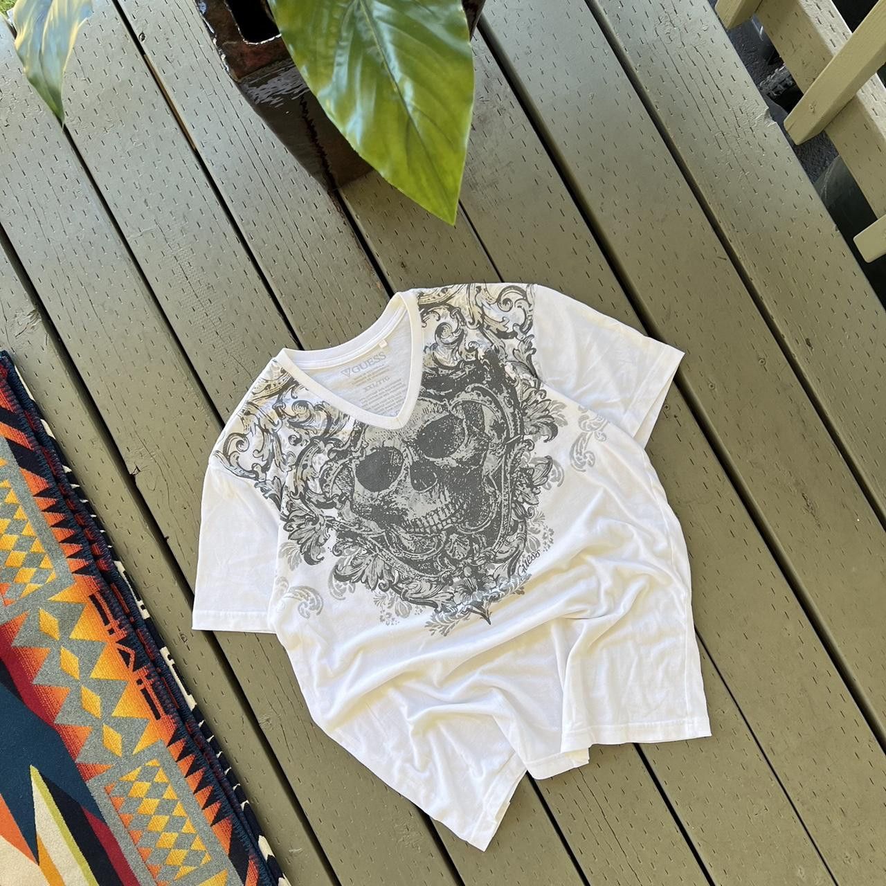Vintage Vintage Skull T Shirt Size US XXL / EU 58 / 5 - 3 Thumbnail