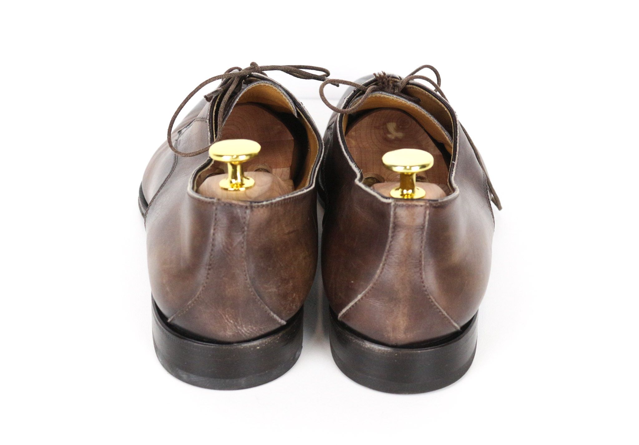 Suitsupply EU43.5 Mid Brown Calf Leather Derby Shoes 73516 Size US 10.5 / EU 43-44 - 6 Thumbnail