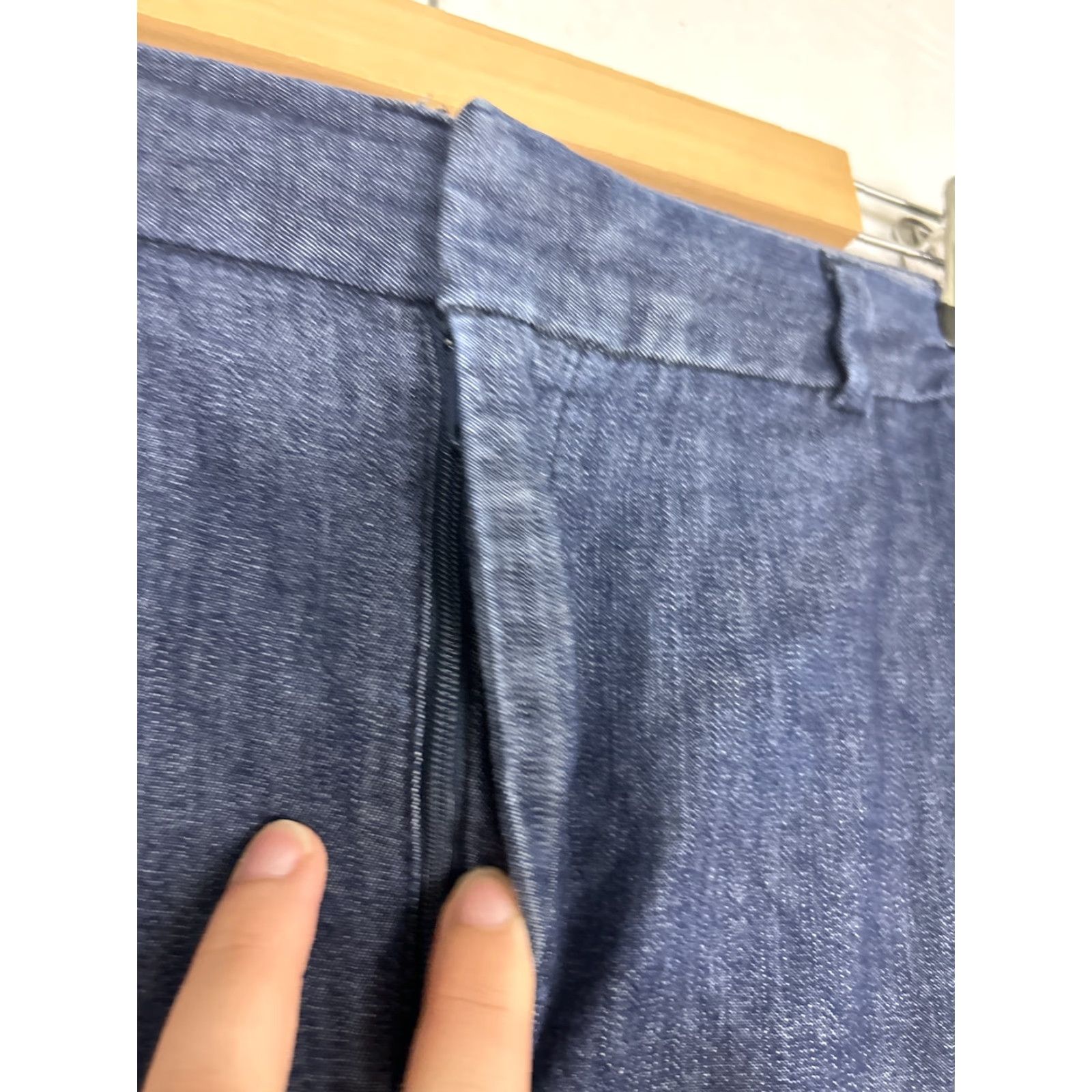 Banana Republic Banana Republic Avery Pants Denim Blue Chino 36 Regular 36x27 Womens Polyester Cotton Blend Jeans Denim N/A Size 25" / US 0 / IT 36 - 6 Thumbnail