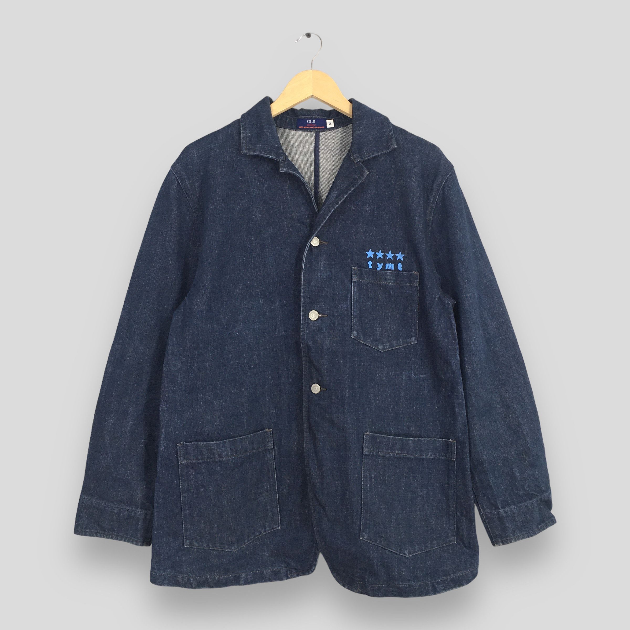 image of Carhartt x Denim Jacket Vintage 1980S Denim Jeans Workwear Jacket Medium in Blue, Men's