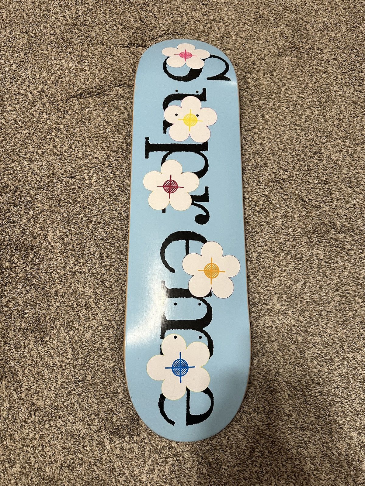 Supreme Supreme SS17 Crosshair Flowers Skateboard Deck Blue Grailed