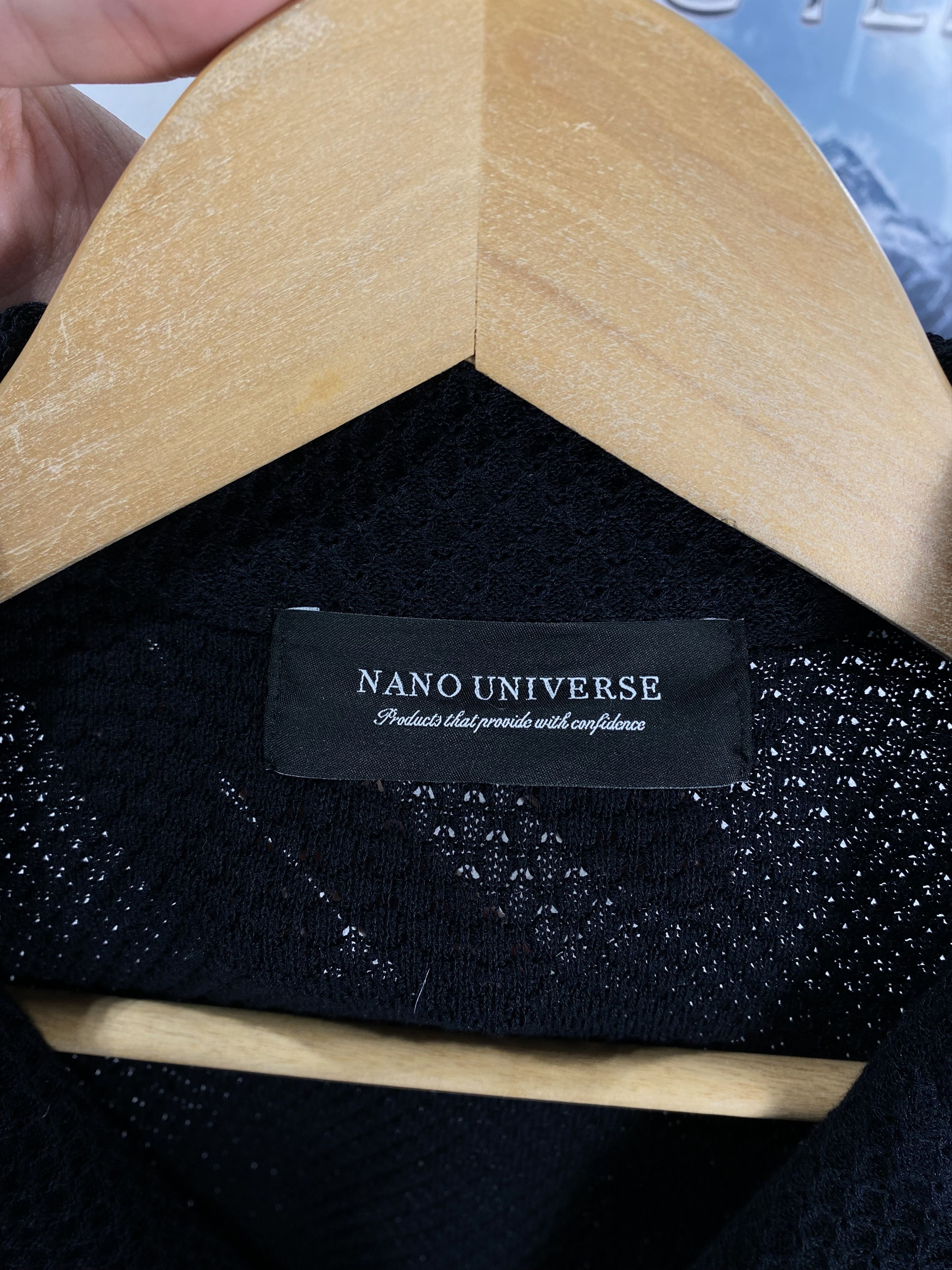 Japanese Brand Rare Nano Universe Total Pattern Knit Tailored Jacket Size US M / EU 48-50 / 2 - 9 Thumbnail