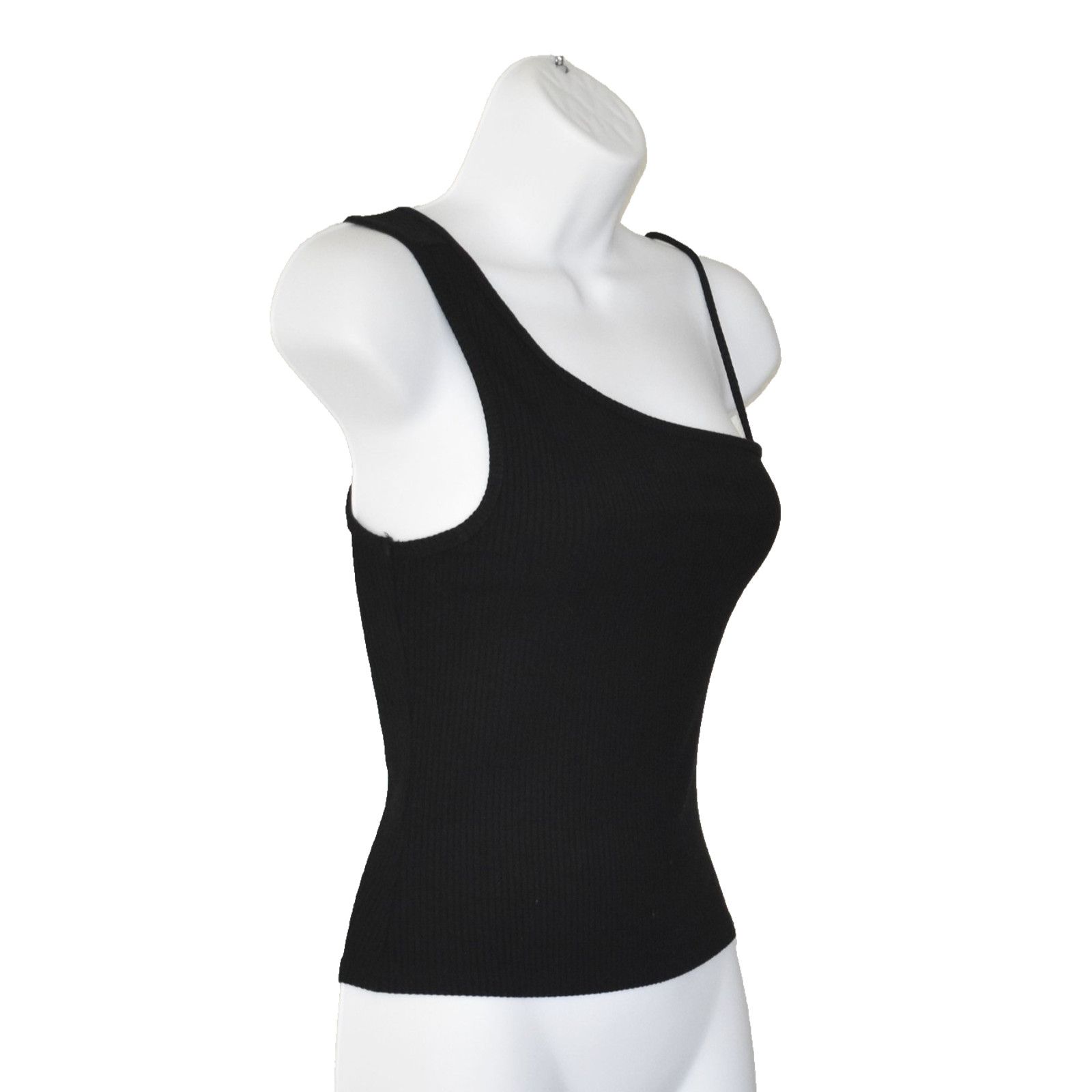 Reformation REFORMATION Ribbed Knit One Shoulder Sleeveless Tank Top S Size S / US 4 / IT 40 - 3 Thumbnail