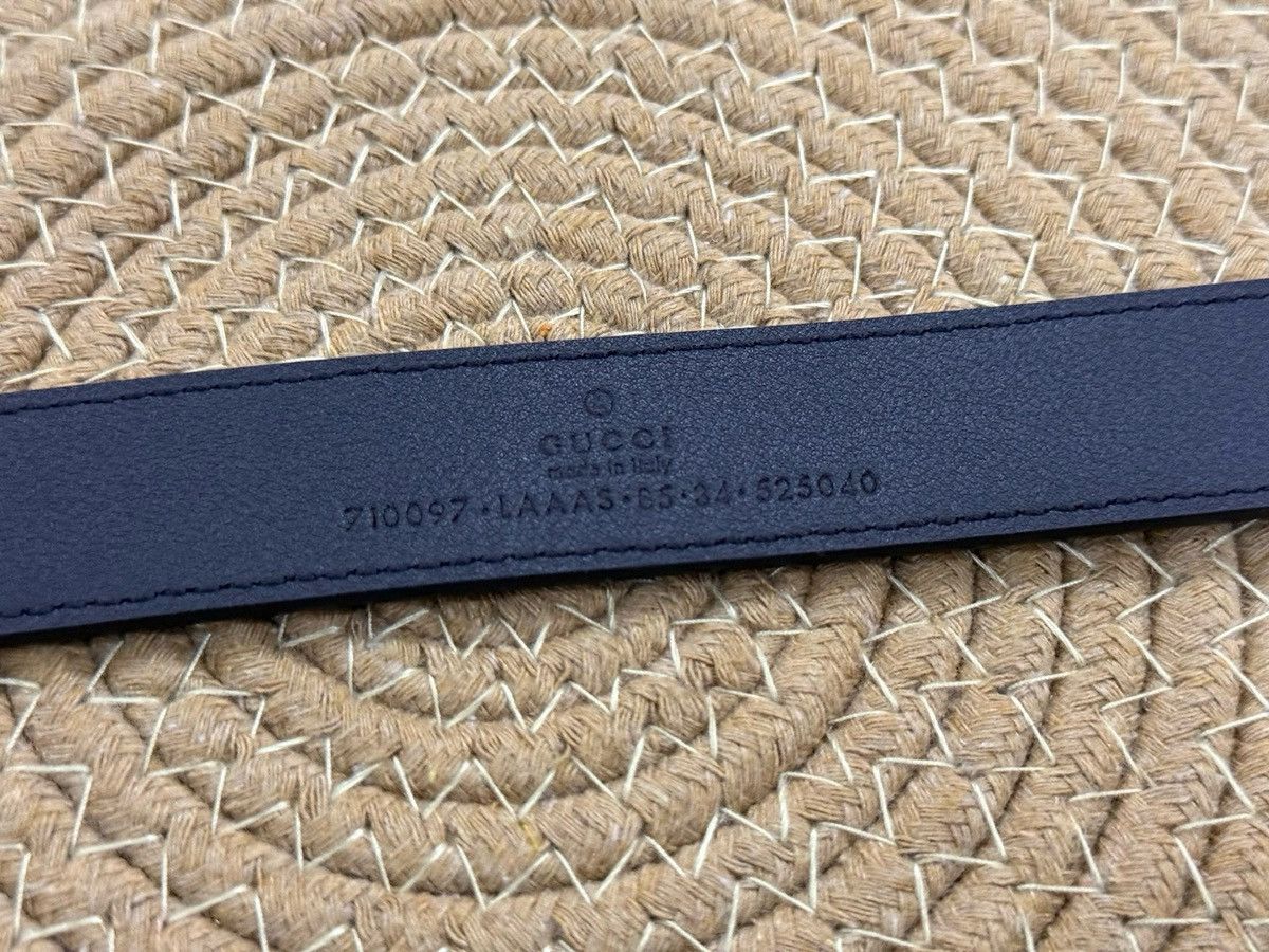 Gucci Skinny Embossed Leather Belt 85 Size ONE SIZE - 9 Thumbnail