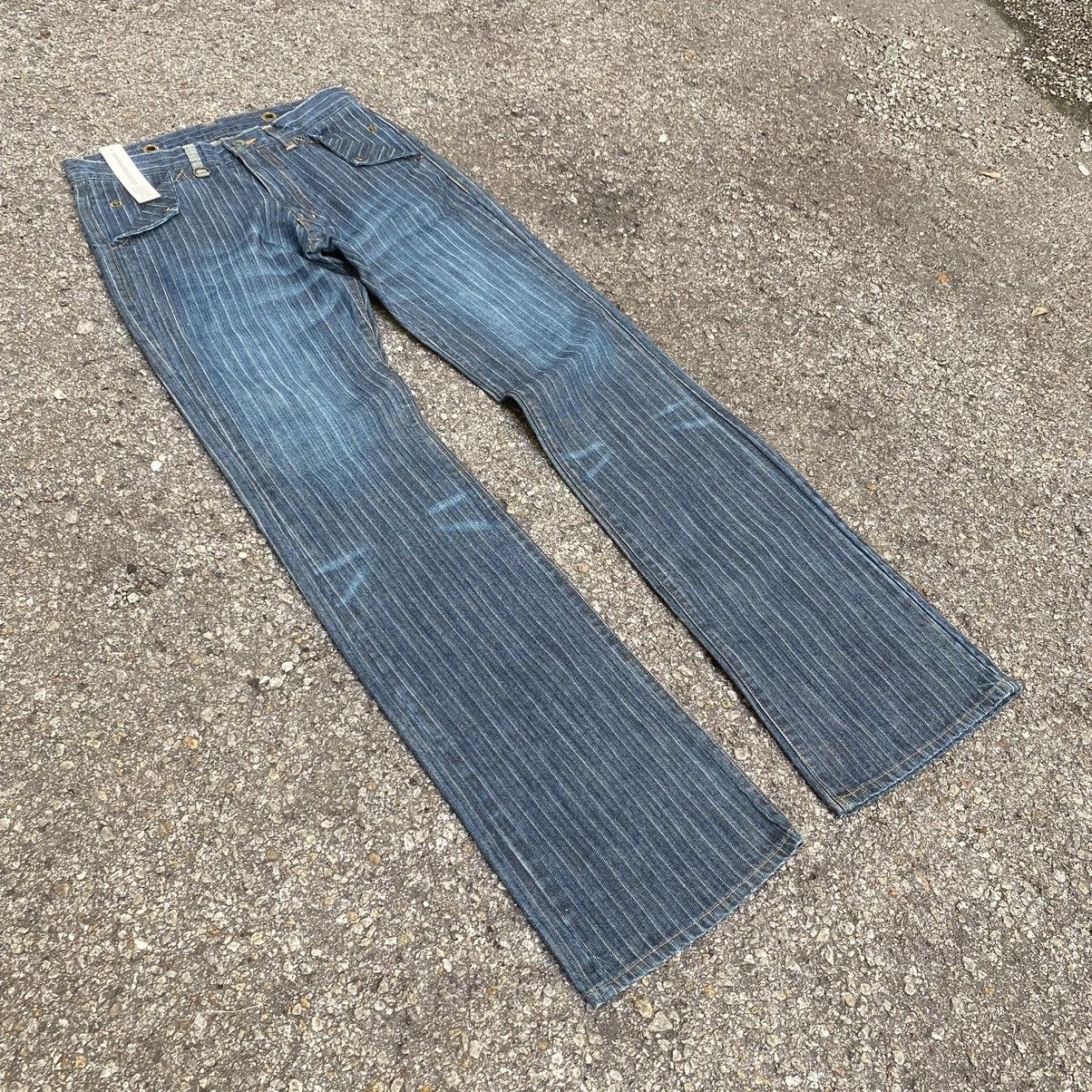 Hysteric Glamour NWT Flared Jeans Semantic Design Hickory Striped Denim Pants Size US 28 / EU 44 - 2 Thumbnail