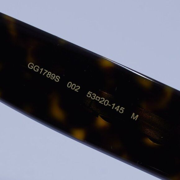 Gucci Gucci GG1789S 002 Sunglasses Dark Havana Square Frame Size ONE SIZE - 7 Thumbnail