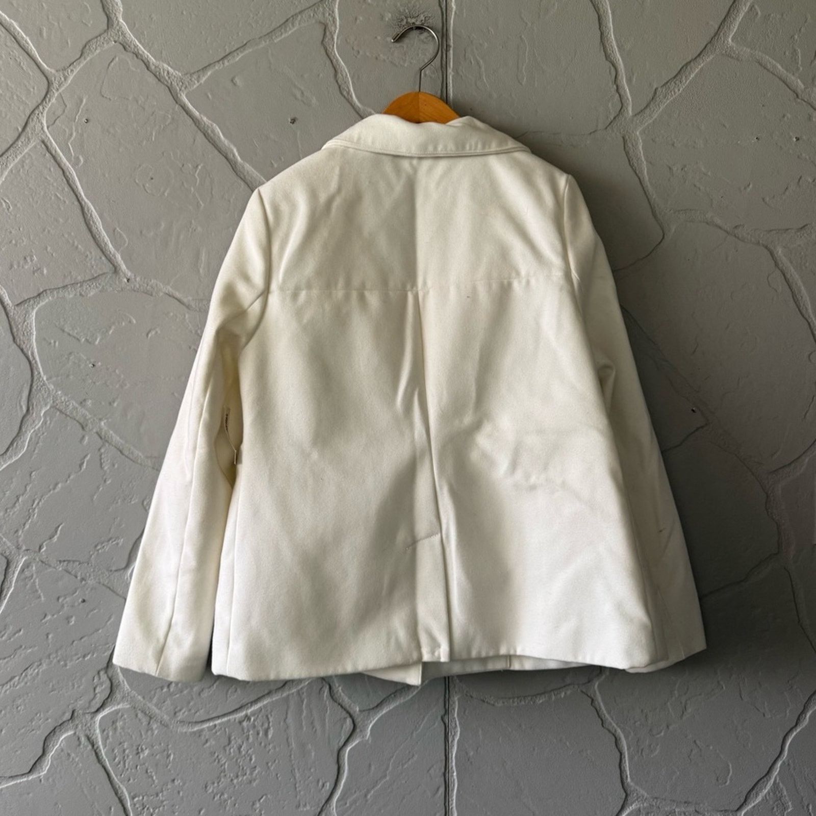 Old Navy Old Navy White Wool-Blend Winter Coat Women’s Medium NWT Size M / US 6-8 / IT 42-44 - 2 Thumbnail