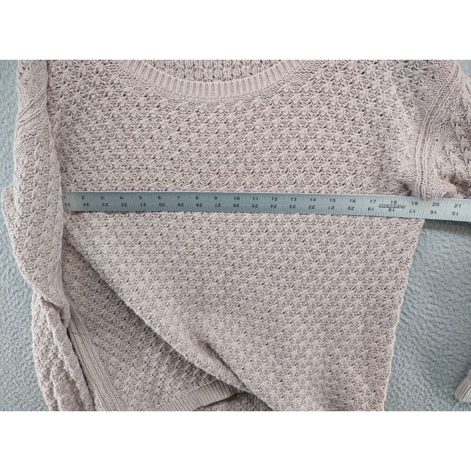 Old Navy Old Navy Women's Textured Knit Pullover Sweater Size L Pale Pink Knit Size S / US 4 / IT 40 - 4 Thumbnail