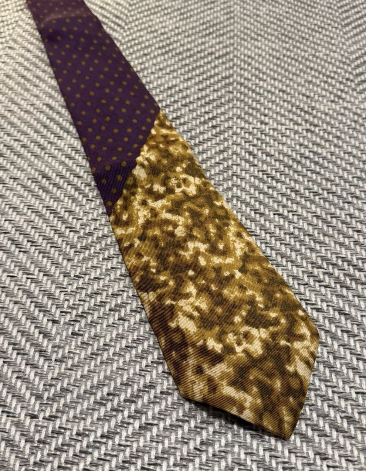 Jean Paul Gaultier Jean Paul Gaultier Polka Dot Patchwork Tie K24 Size ONE SIZE - 1 Thumbnail