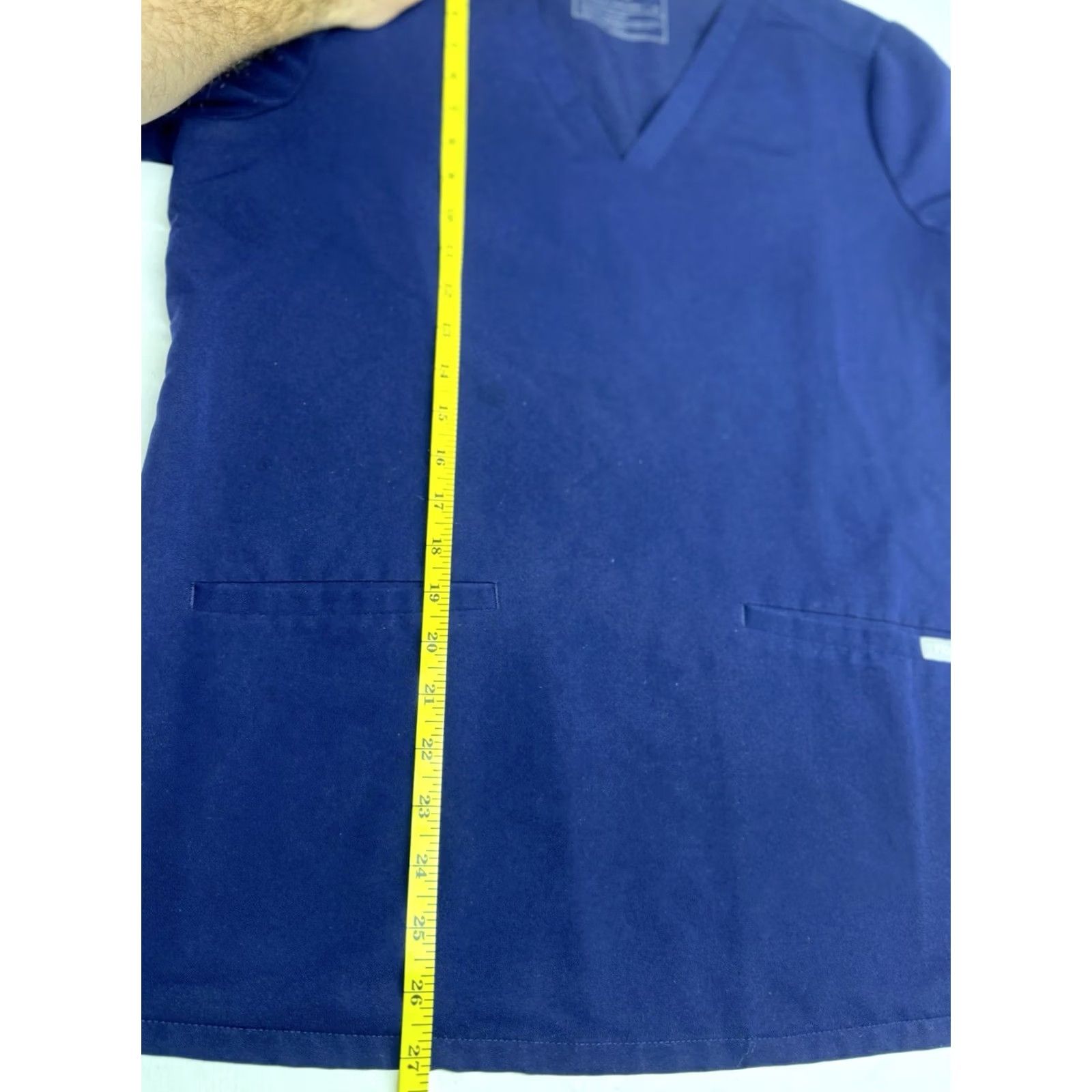 Vintage FIGS Catarina One-Pocket Scrub Top Blue Womens M V-Neck Nurse Medical Size M / US 6-8 / IT 42-44 - 4 Thumbnail