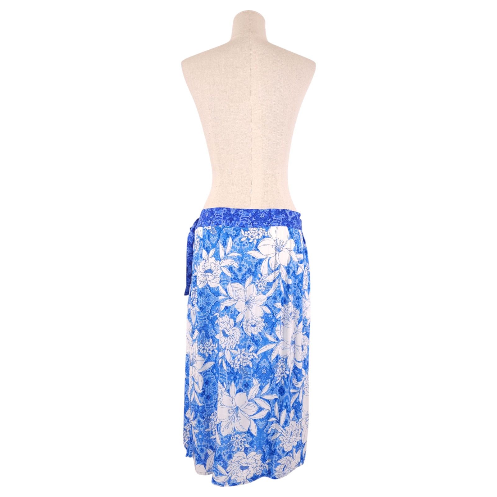 Johnny Was Johnny Was Clio Midi Coverup Skirt Blue Sz Medium Size 32" / US 10 / IT 46 - 3 Thumbnail