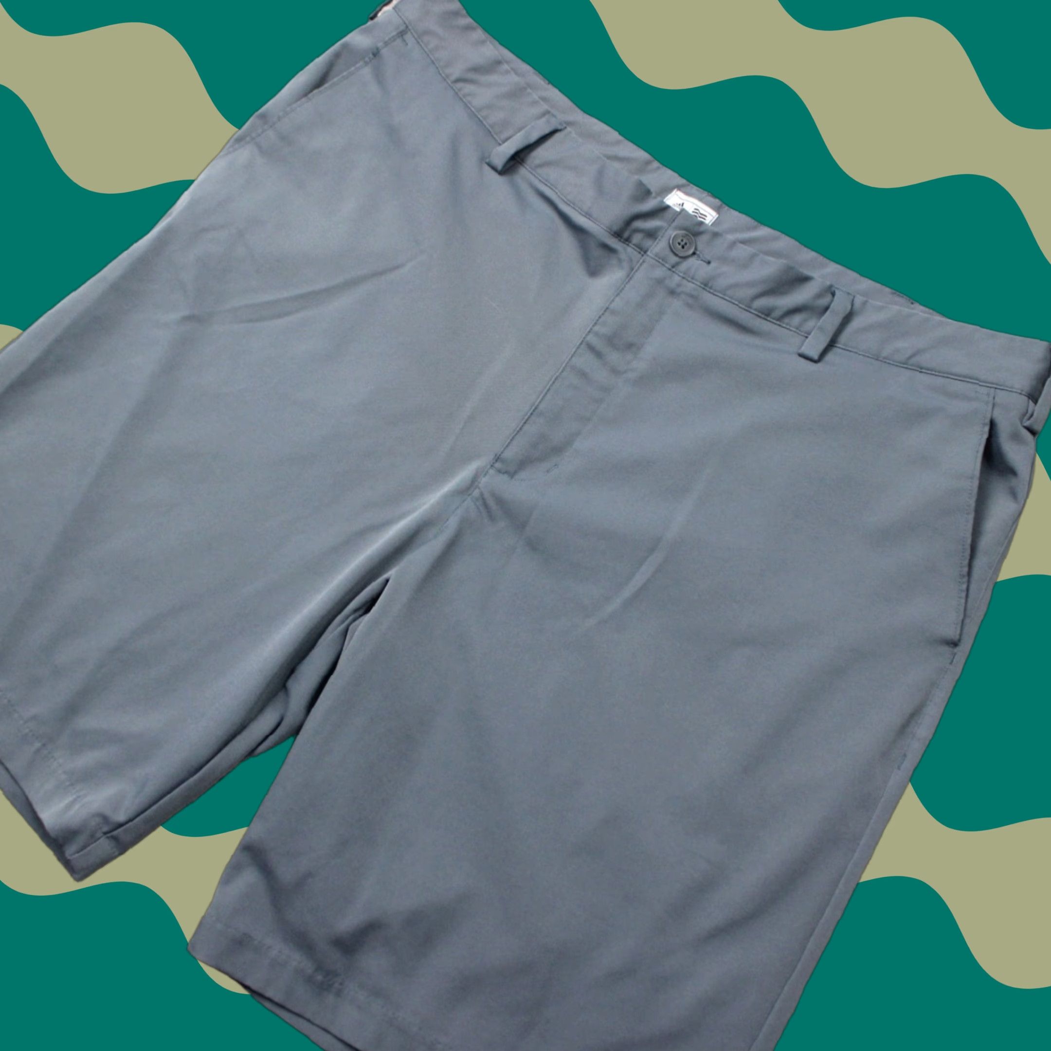 Adidas Adidas Shorts Mens 40 Gray Golf Flat Front 100% Polyester Athletic Chino Casual Sports Dress Code Mens Size US 40 / EU 56 - 1 Thumbnail