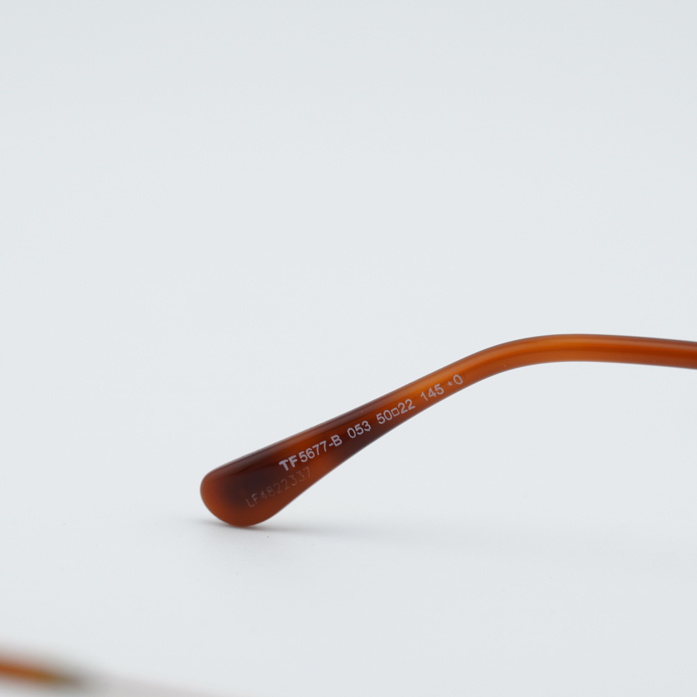 Tom Ford Tom Ford FT5677-B 053 Eyeglasses Havana/Gold 50mm Square Size ONE SIZE - 3 Thumbnail
