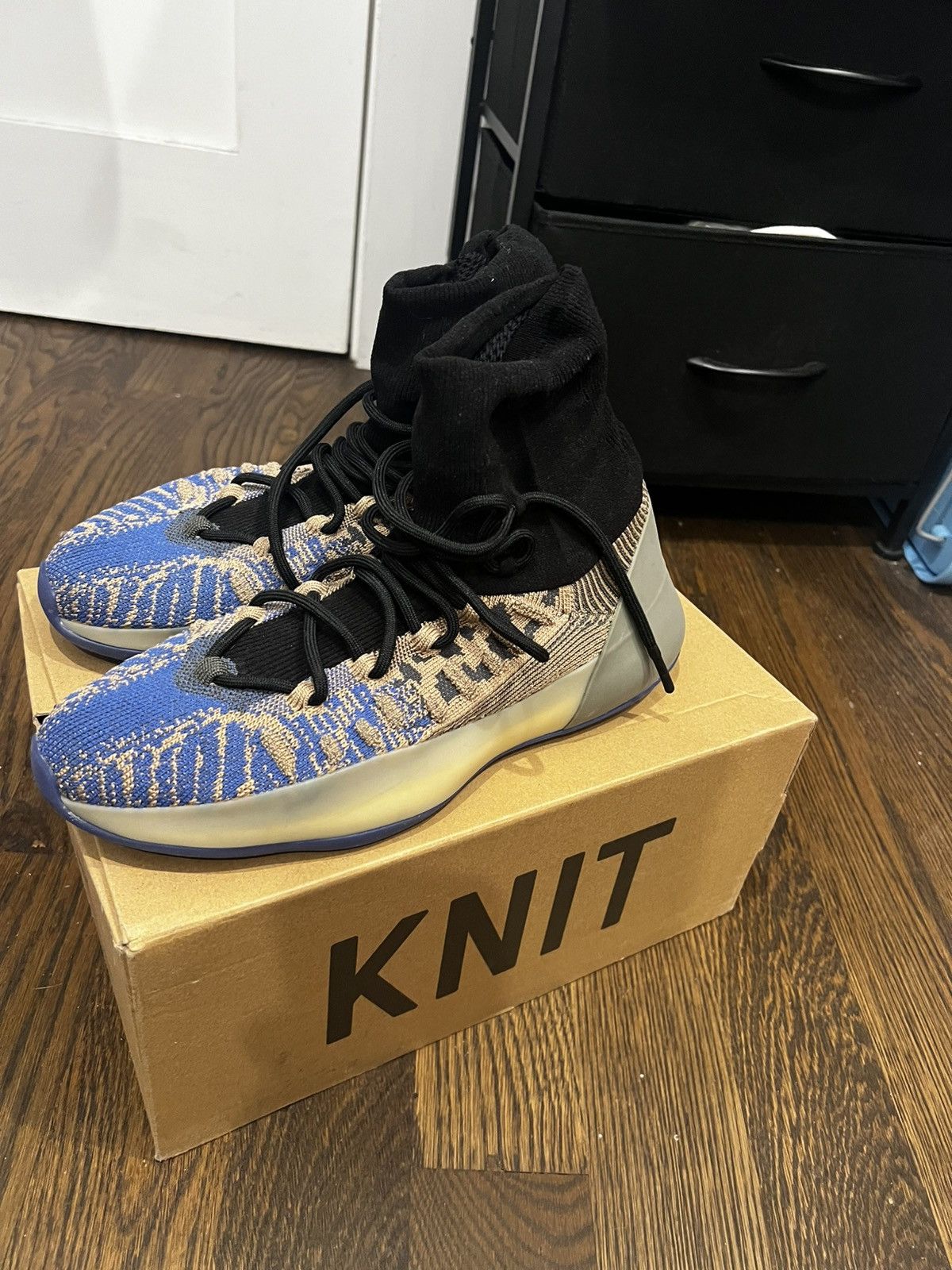Adidas × Kanye West Adidas Yeezy Basketball Knit Slate Blue GV8294 