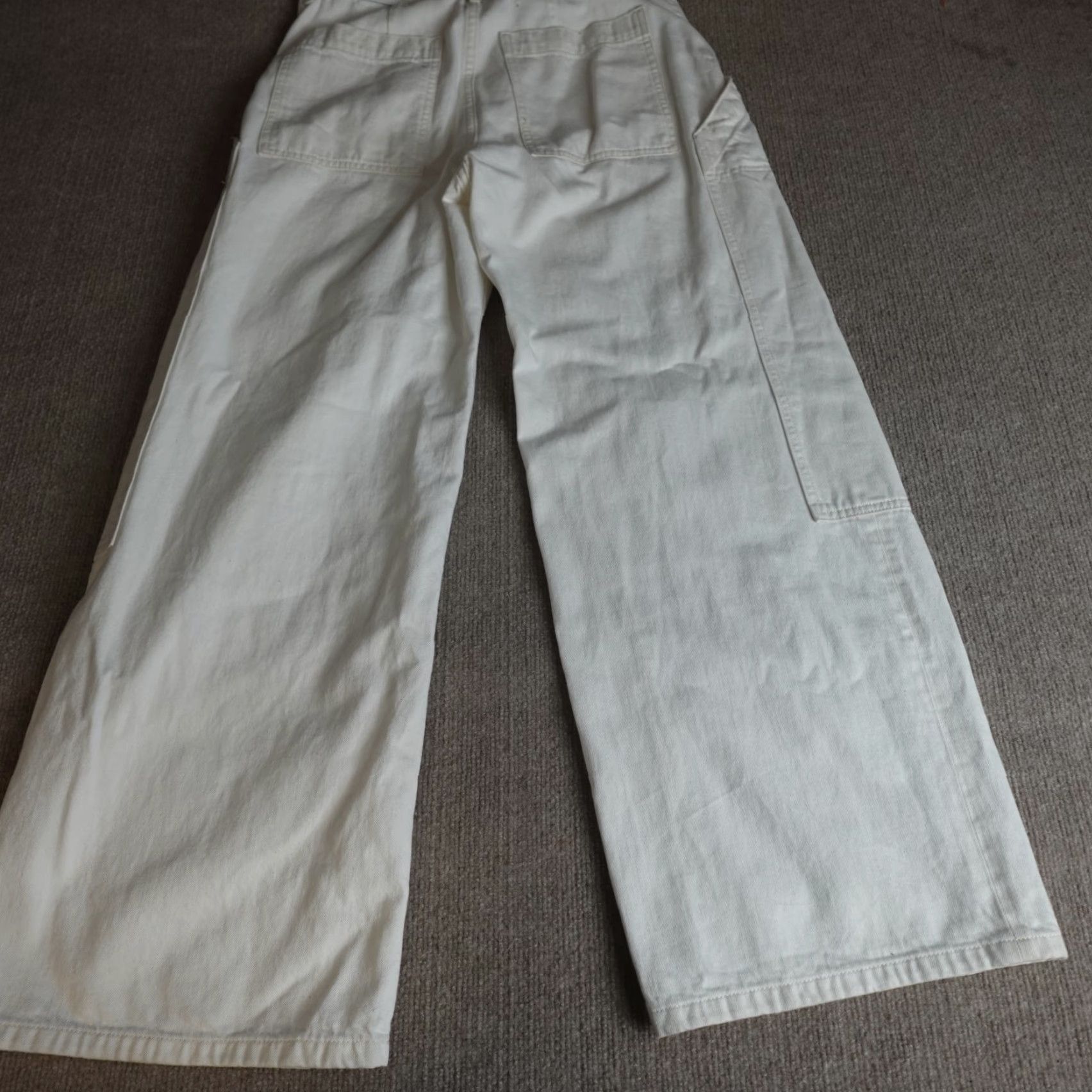 Everlane Everlane Jeans 30 Ivory Ecru Wide-Leg Regular 5-Pocket Denim Cotton Lyocell High Rise Womens Boys Mens Girls Size 30" / US 8 / IT 44 - 7 Thumbnail