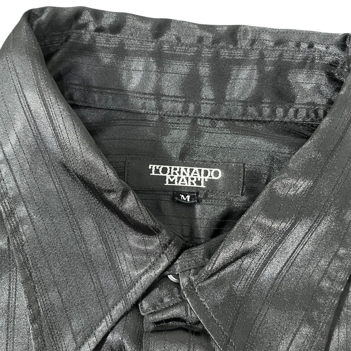 Tornado Mart 2000s Style Black Slick Shirt Body Press ifsixwasnine lgb Size US M / EU 48-50 / 2 - 9 Thumbnail