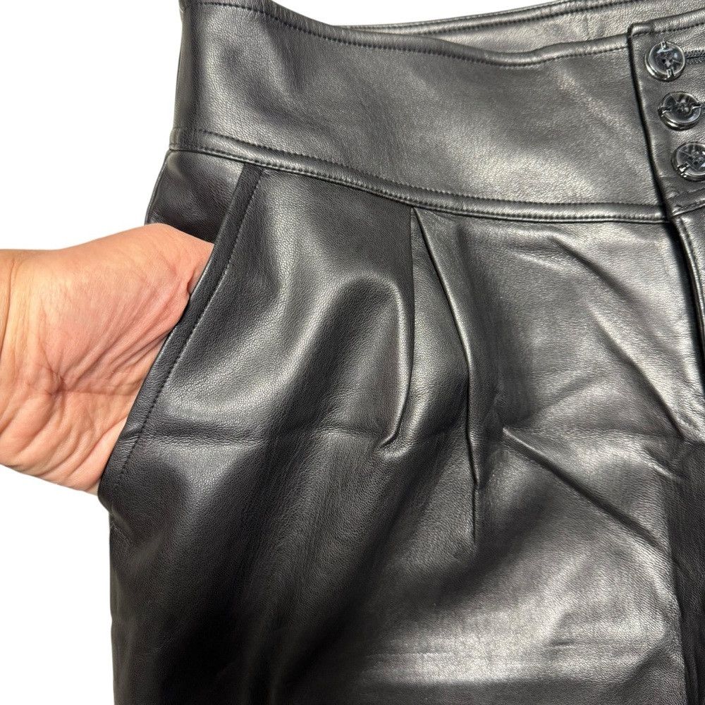 I.N.C INC International Concepts Pleated Faux Leather Pants Size Size 32" / US 10 / IT 46 - 8 Thumbnail