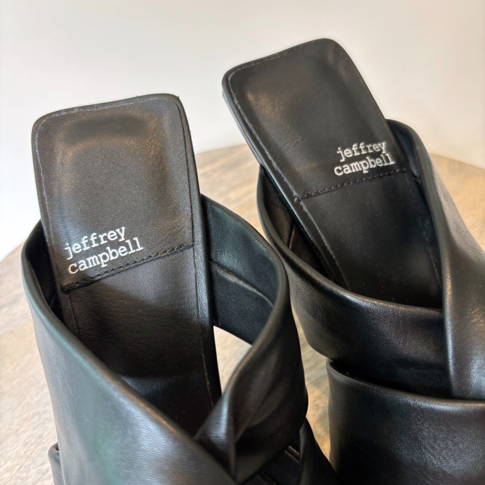 Jeffrey Campbell Jeffrey Campbell Quinbie Black Leather Pumps Heels Size 9.5 Size US 9.5 / IT 39.5 - 6 Thumbnail