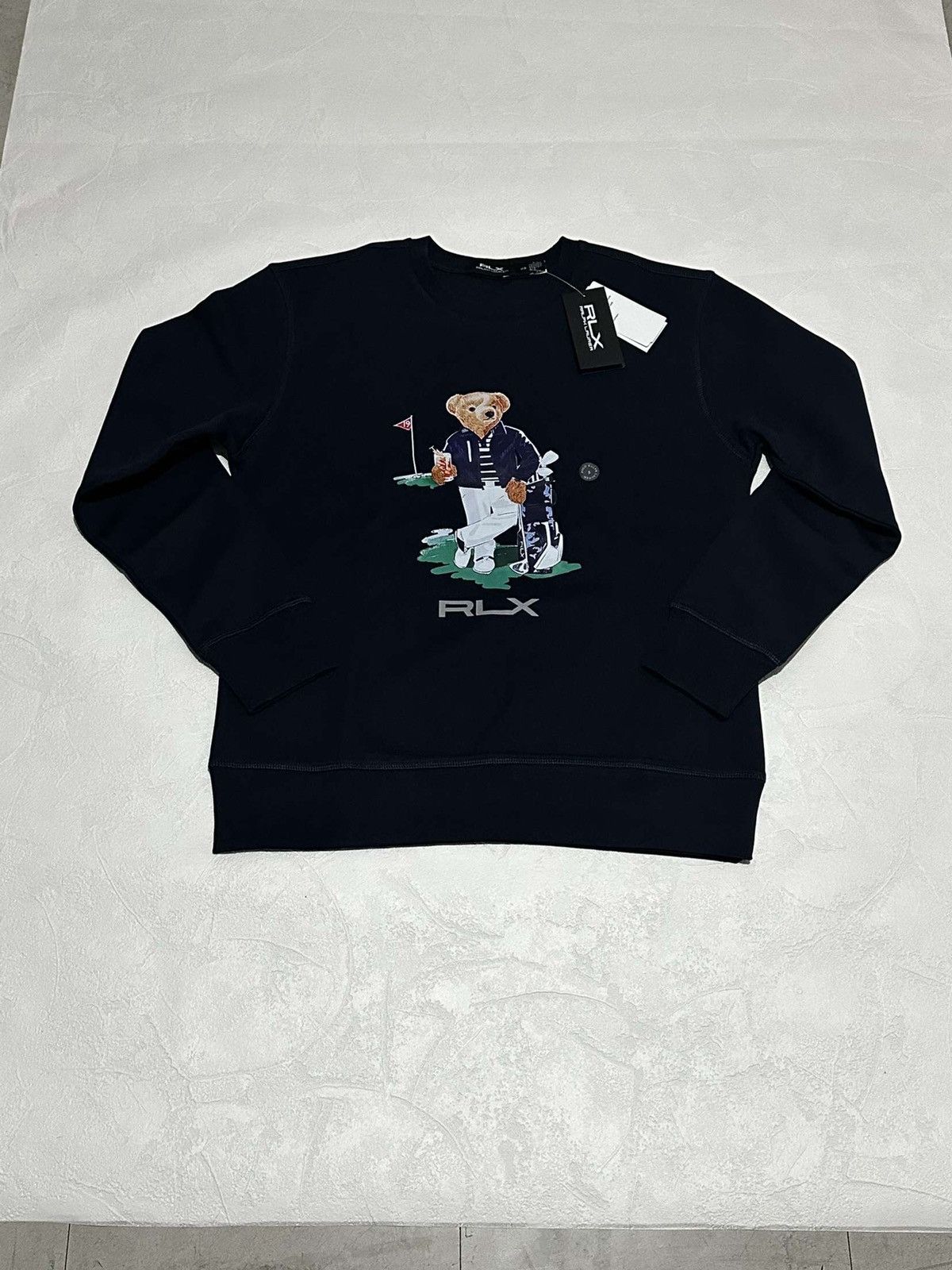 Polo Ralph Lauren × RLX Ralph Lauren × Ralph Lauren Sweatshirt Ralph Lauren Polo Bear Double Knit Size US S / EU 44-46 / 1 - 1 Thumbnail