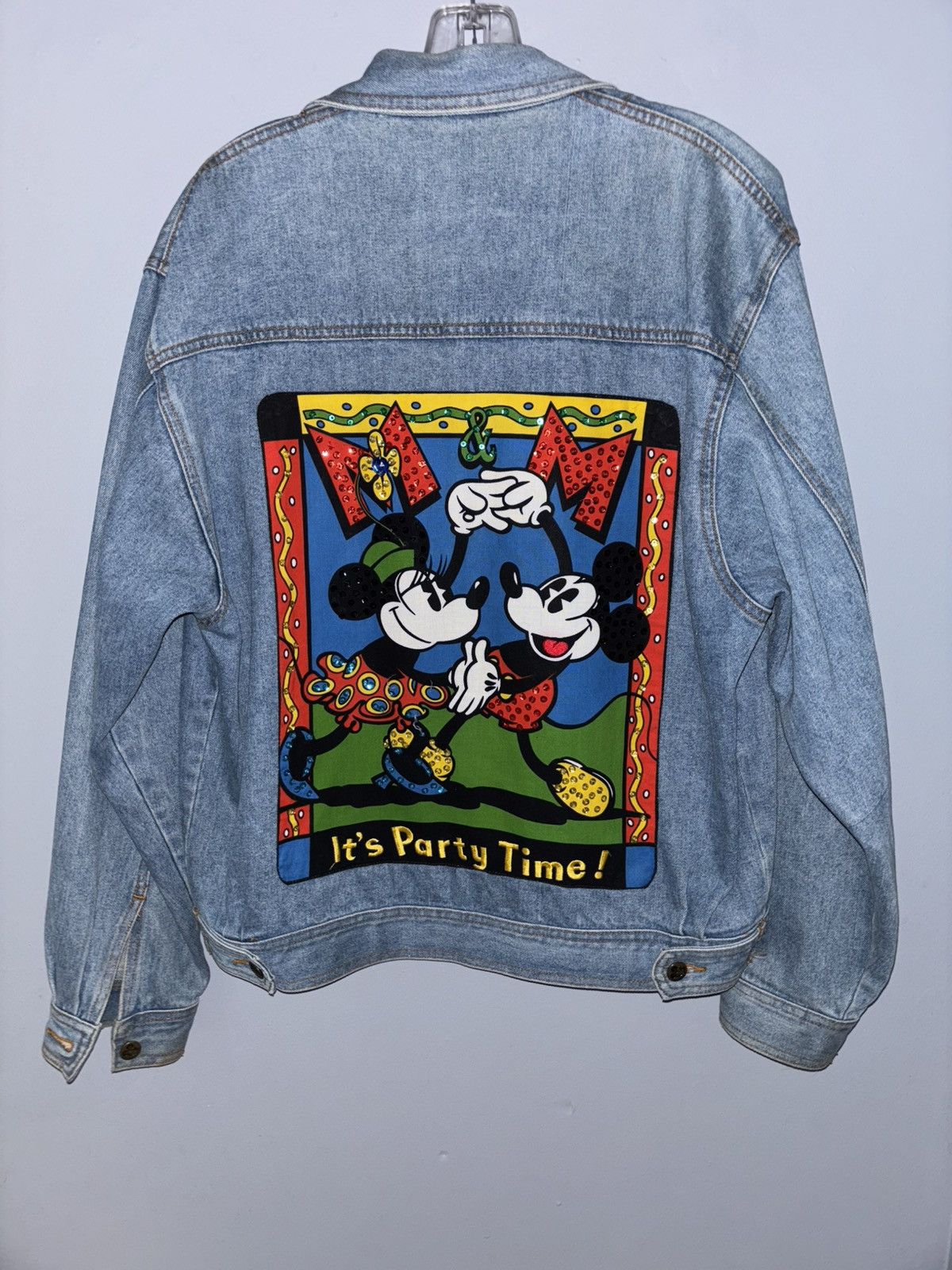 Mickey Mouse Vintage Mickey And Minnie denim jacket Size M / US 6-8 / IT 42-44 - 1 Thumbnail