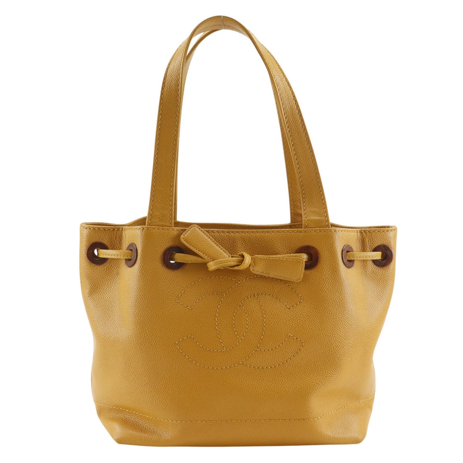 Chanel Chanel Chanel Coco Mark Caviar Skin Tote Bag Leather Tote Bag DUTY FREE for USA Size ONE SIZE - 1 Thumbnail