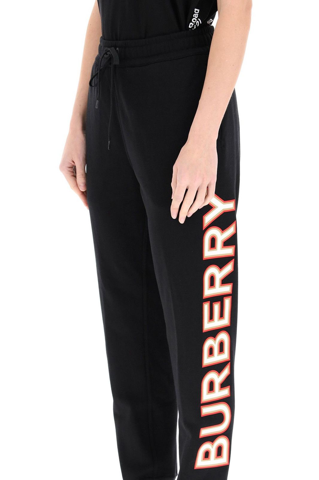 Burberry Burberry black Logo joggers sweatpants Size 30" / US 8 / IT 44 - 1 Thumbnail