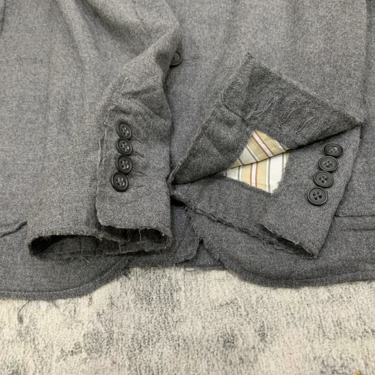 Nepenthes NEPENTHES X BARENA VENEZIA WOOL COAT BLAZER LIGHT GRAY Size US S / EU 44-46 / 1 - 10 Thumbnail