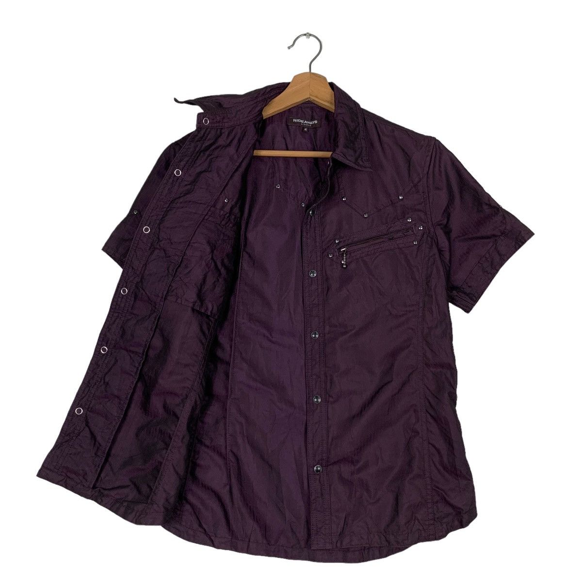 HIDEAWAYS HIDEAWAYS NICOLE Short Sleeve Snap Button Shirt #0891-C40 Size US S / EU 44-46 / 1 - 9 Thumbnail