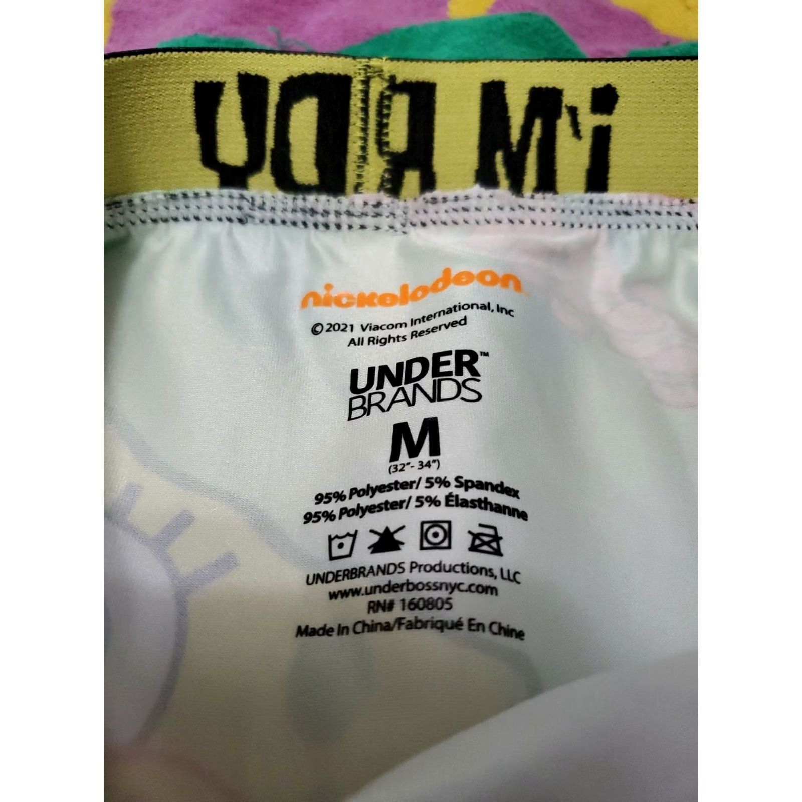 Nickelodeon Under Brands SpongeBob SquarePants & Patrick Star Boxer Briefs M Multicolor Cartoon Novelty Men Underwear Size US 31 - 5 Thumbnail