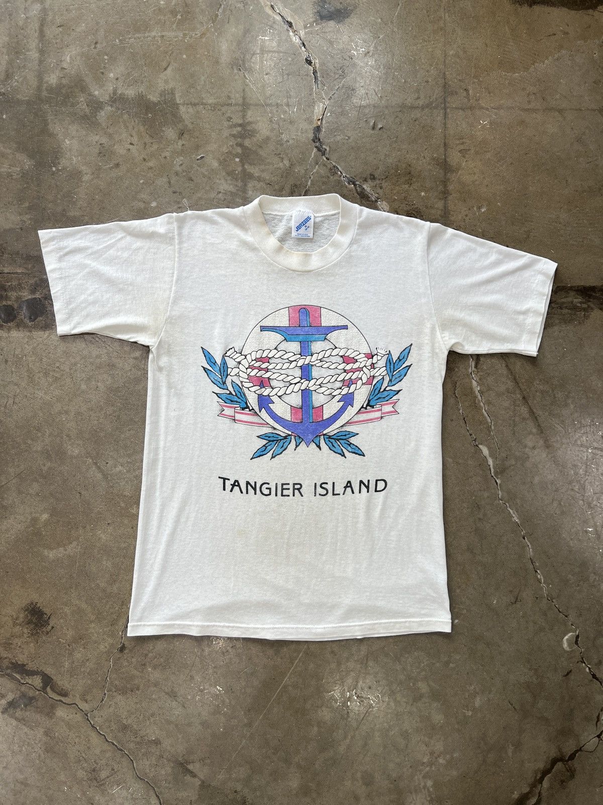 Vintage Vintage Tangier Island Single Stitch Tee Medium Size US M / EU 48-50 / 2 - 2 Thumbnail
