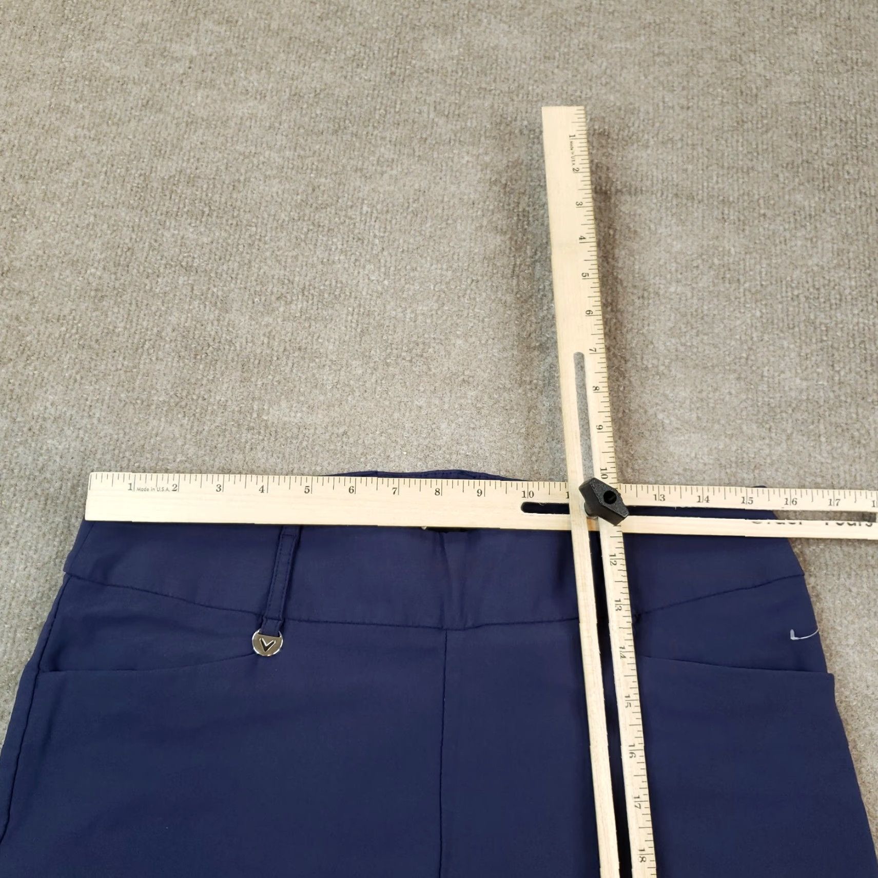 Callaway Callaway Chino Pants Womens Blue 31x29 Straight Leg Stretch Size 31" - 4 Thumbnail