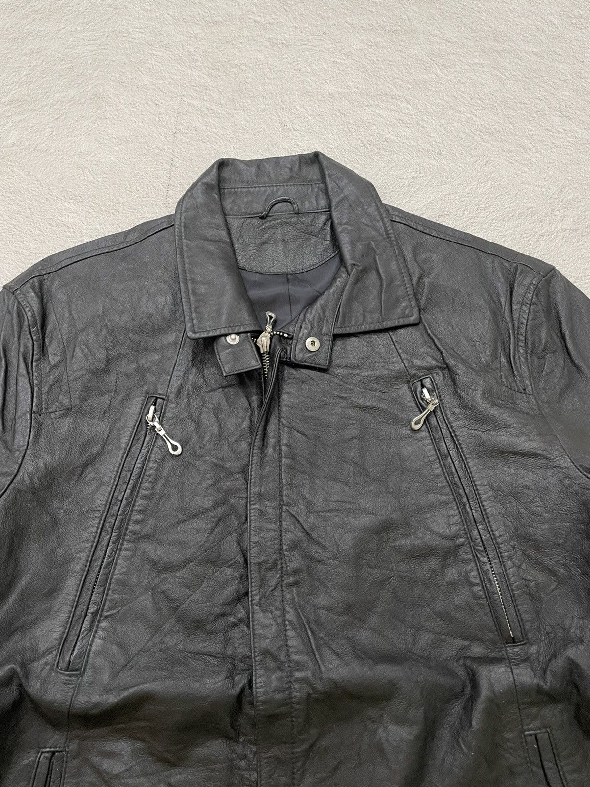 14th Addiction 2000s Japanese Black Leather Jacket Multi Pocket If6was9 LGB Size US L / EU 52-54 / 3 - 2 Thumbnail