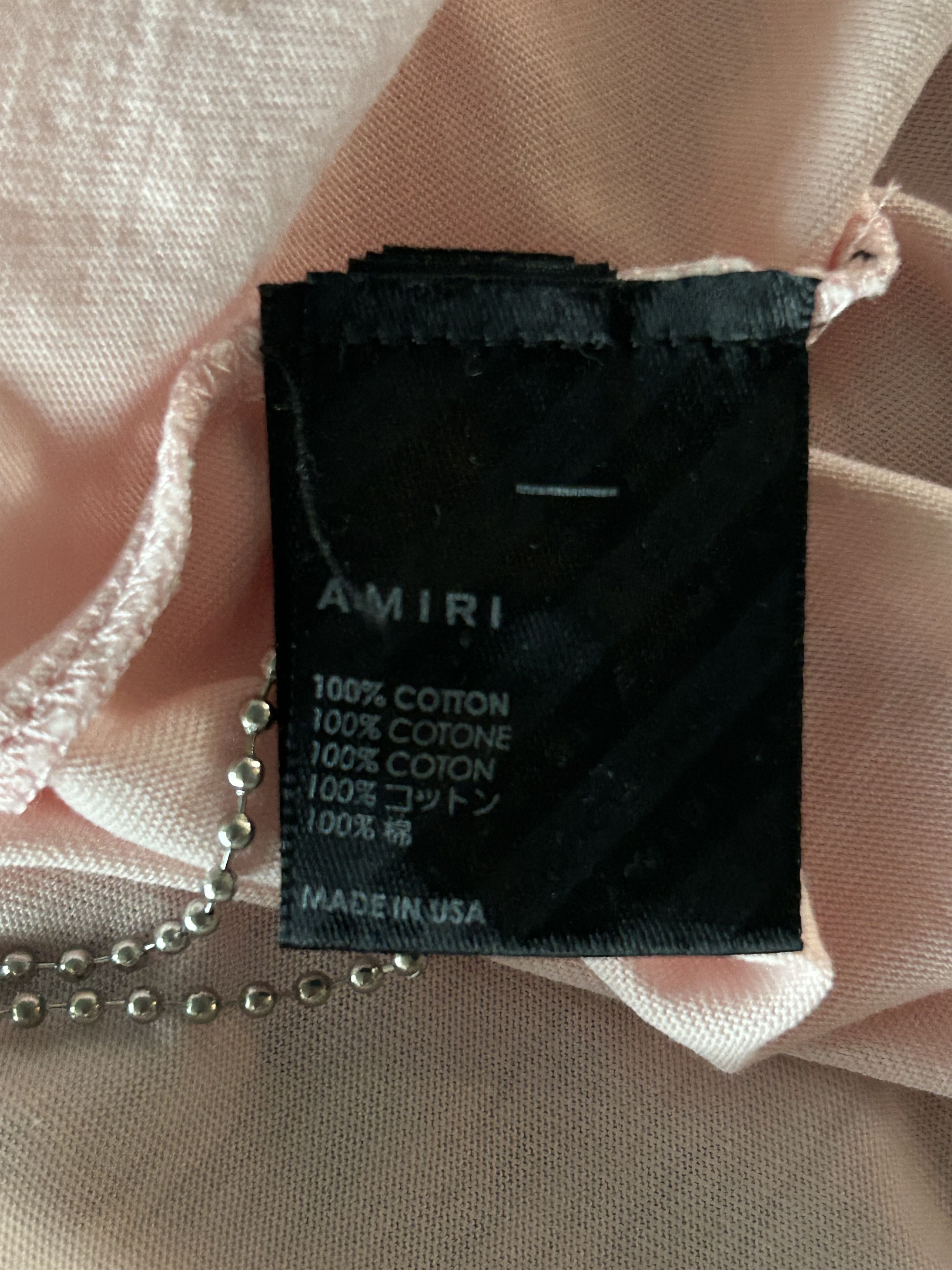 Amiri Amiri Pink & White MA Core Logo T-Shirt Size US XXL / EU 58 / 5 - 4 Thumbnail