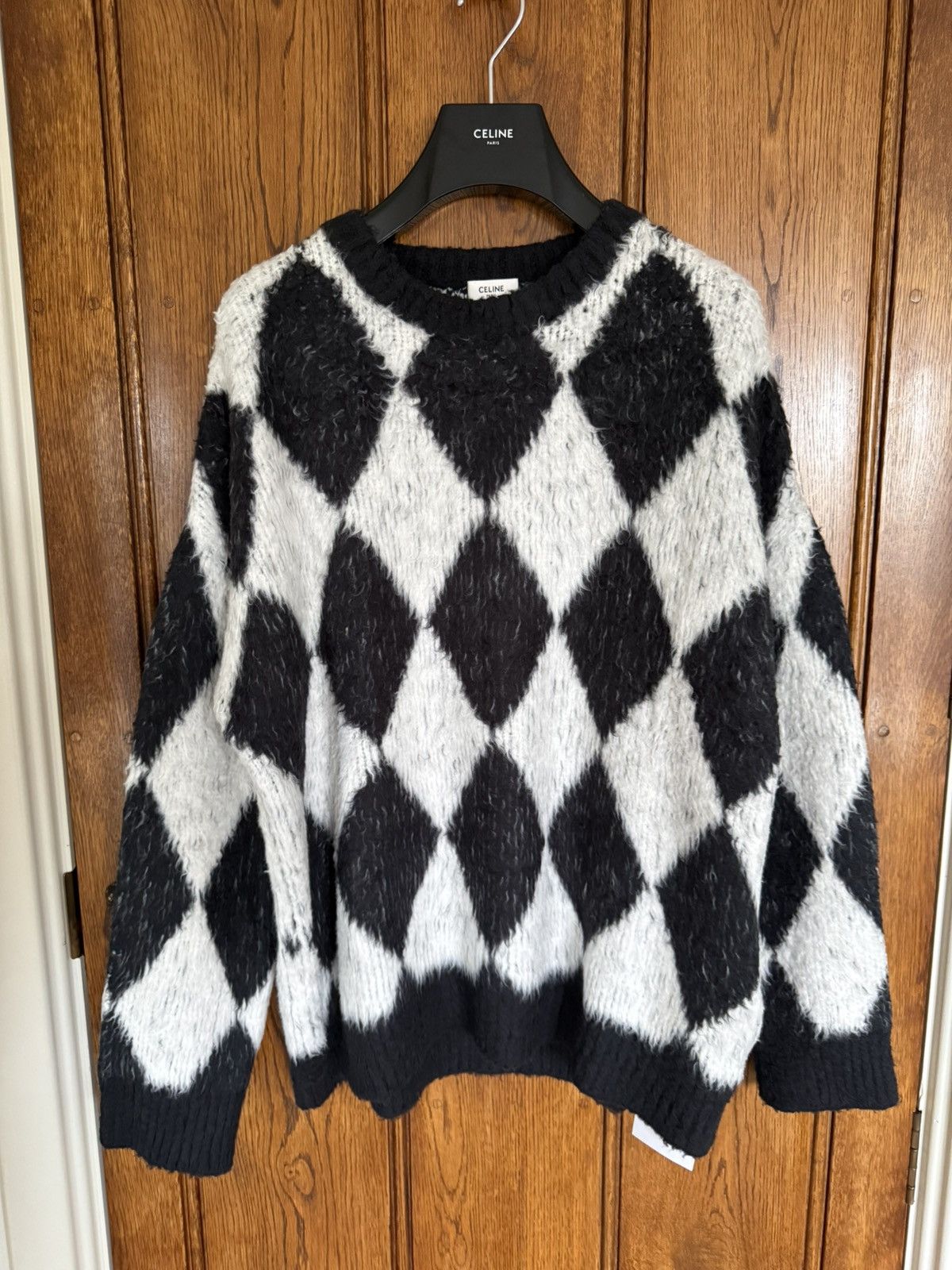 Celine $1.6k 🤑 SS23 Celine black white surfer sweater Hedi L Size US L / EU 52-54 / 3 - 2 Thumbnail