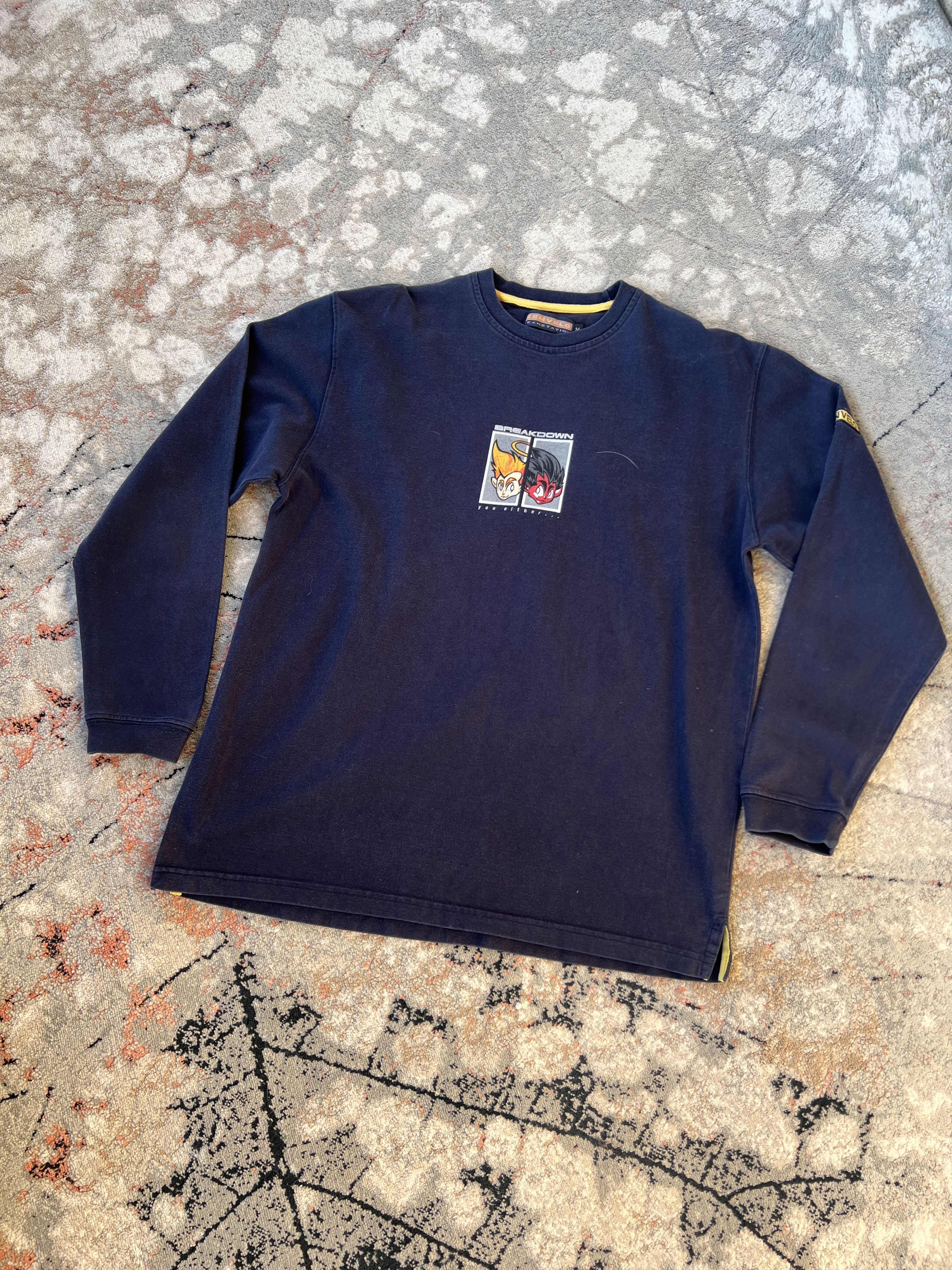 Vintage Vintage KENVELO Breakdown You Either Long Sleeve Size US M / EU 48-50 / 2 - 1 Thumbnail